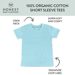 8-Pack Organic Cotton Short Sleeve T-Shirts