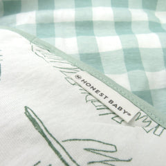 Organic Cotton Hand-Quilted Reversible Baby Blanket