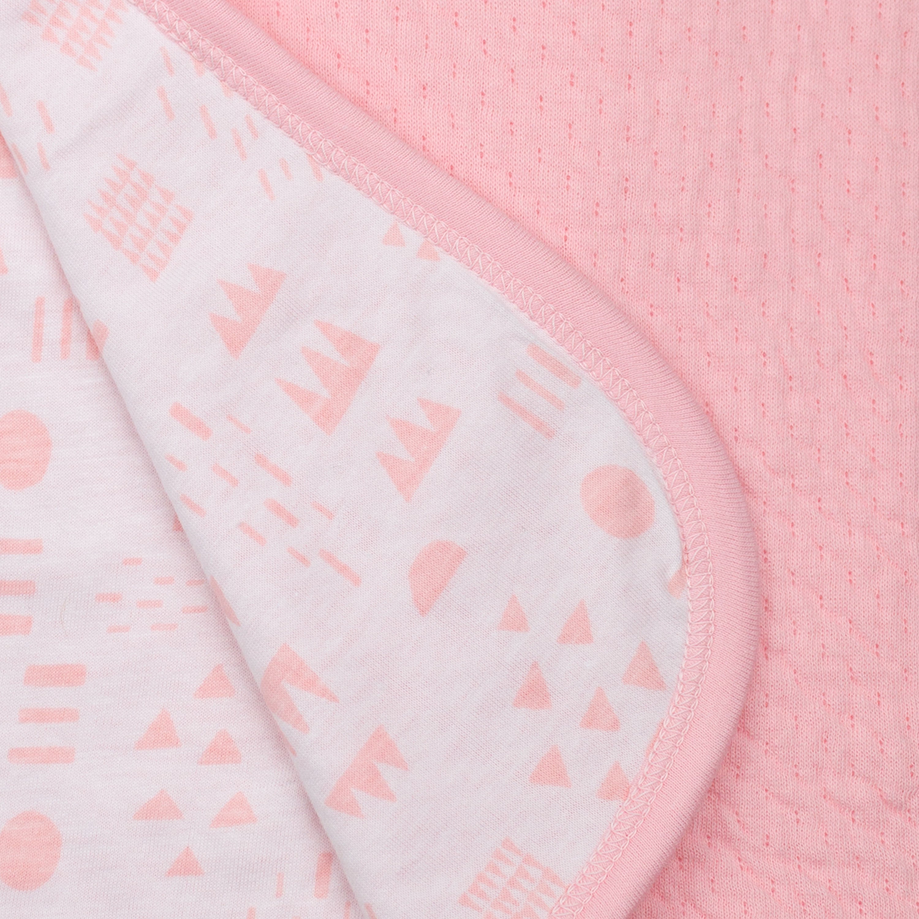 Organic Cotton Matelassé Reversible Receiving Blanket