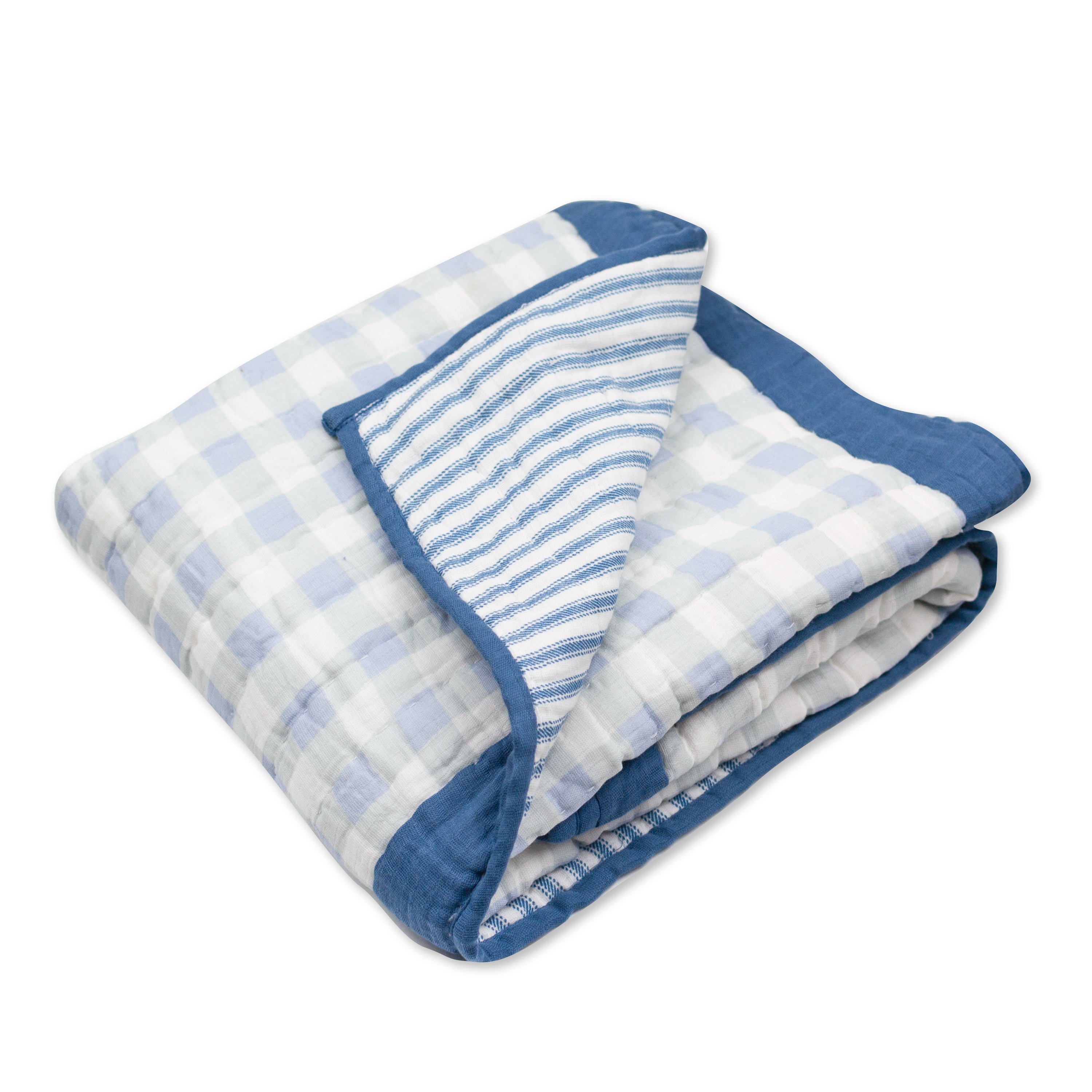 Organic Cotton Hand-Quilted Blanket