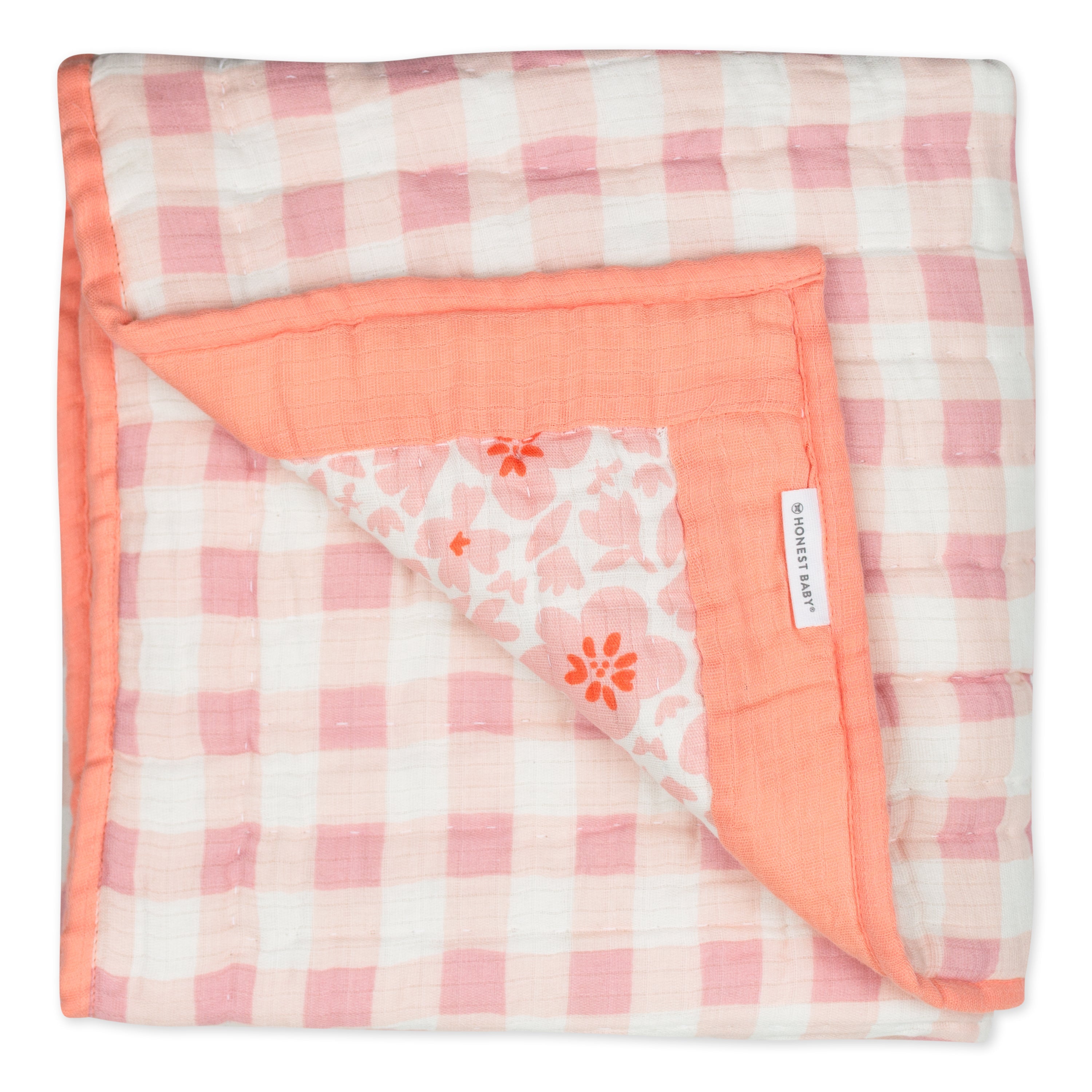 Organic Cotton Hand-Quilted Blanket
