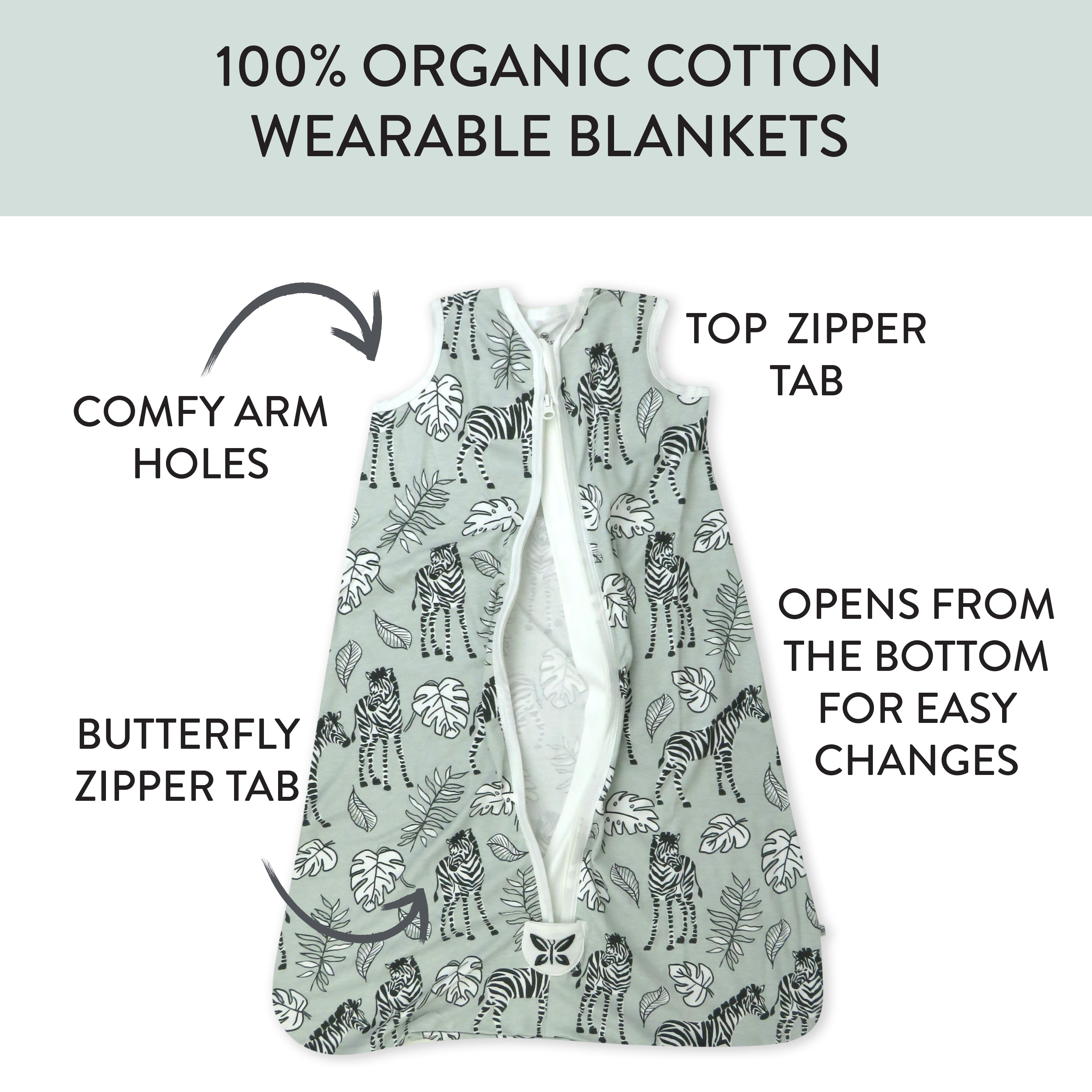 Organic Cotton Classic Wearable Blanket