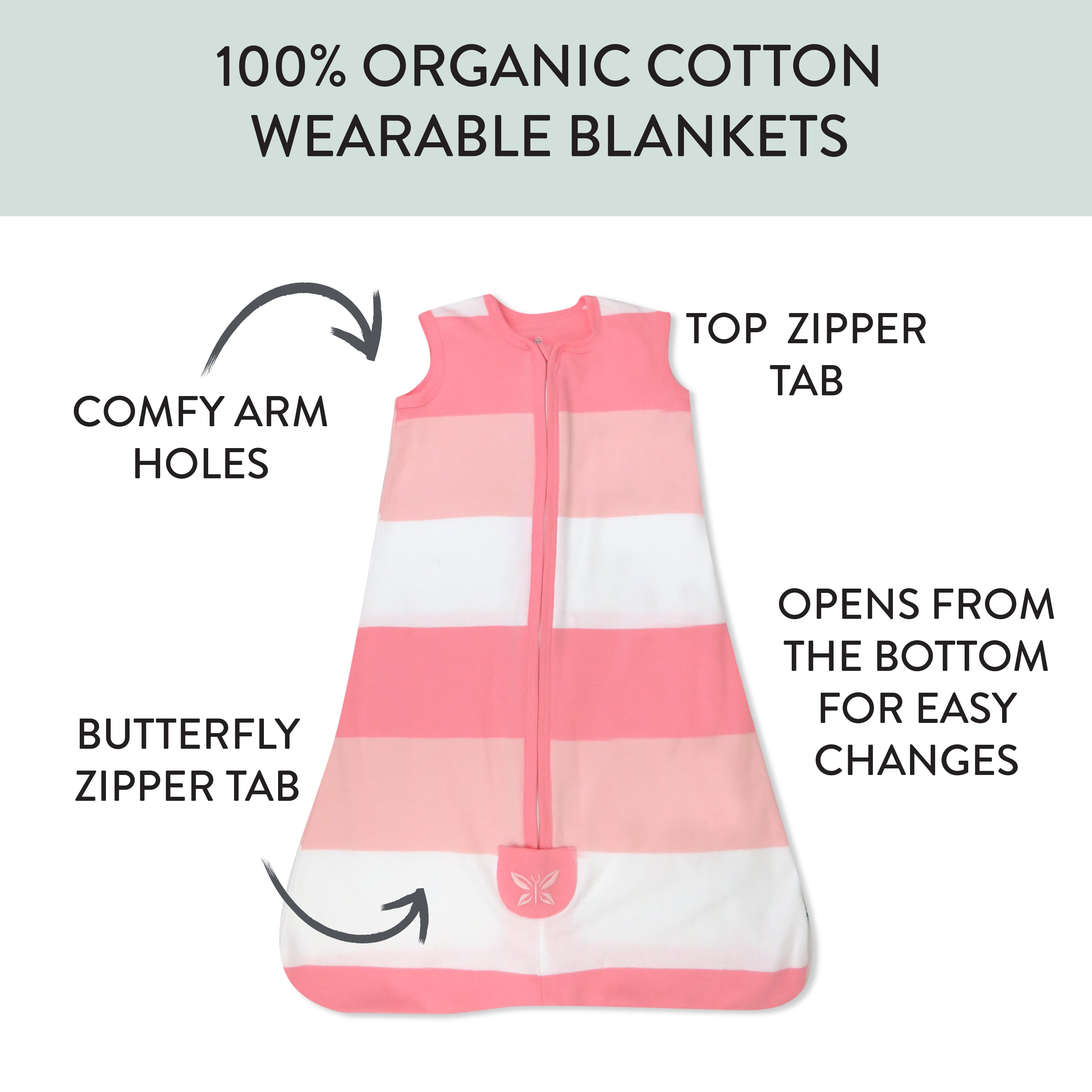 Organic Cotton Classic Wearable Blanket
