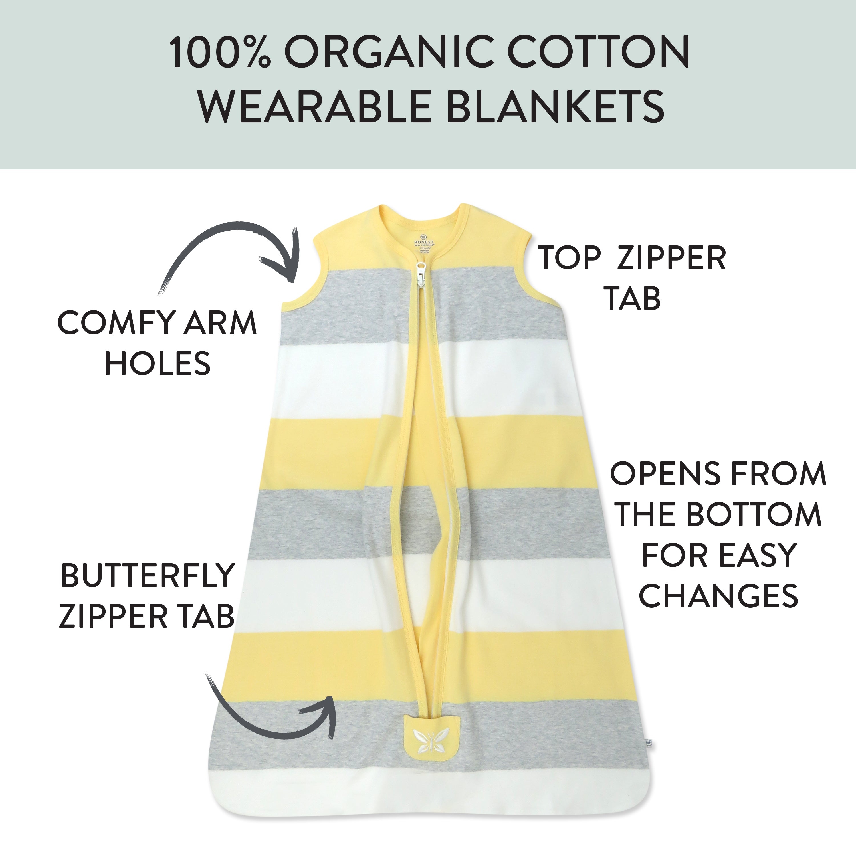 Organic Cotton Classic Wearable Blanket
