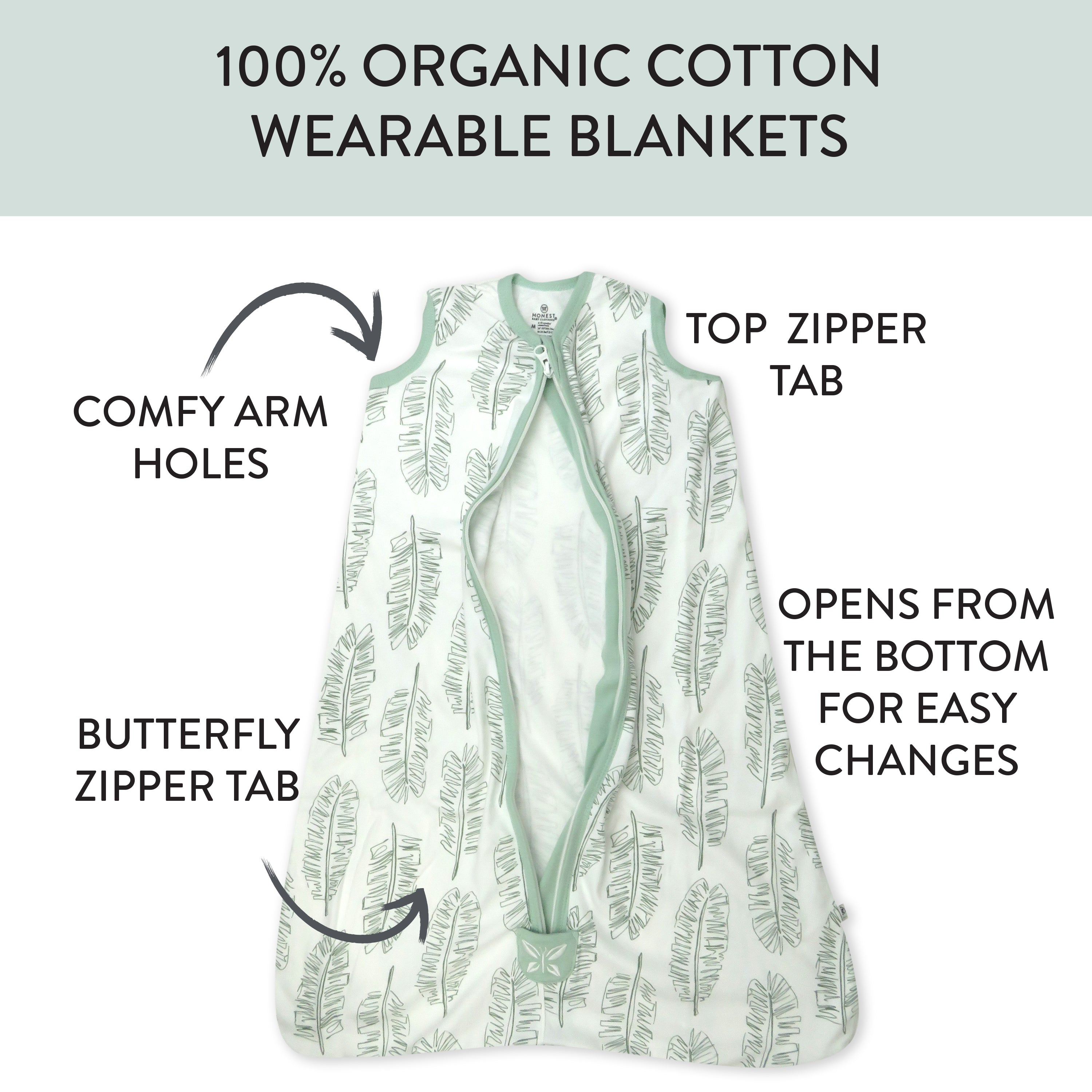 Organic Cotton Classic Wearable Blanket