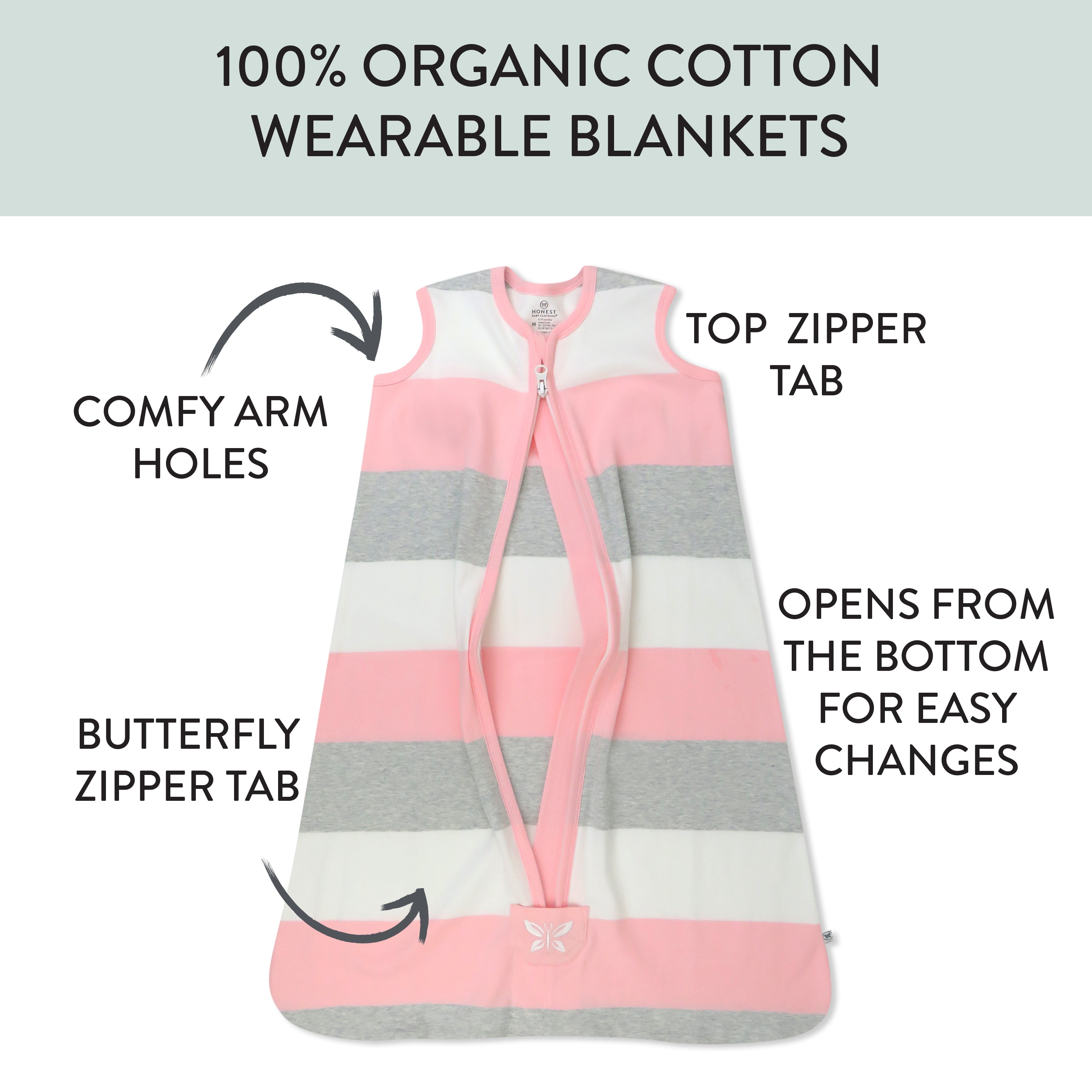 Organic Cotton Classic Wearable Blanket