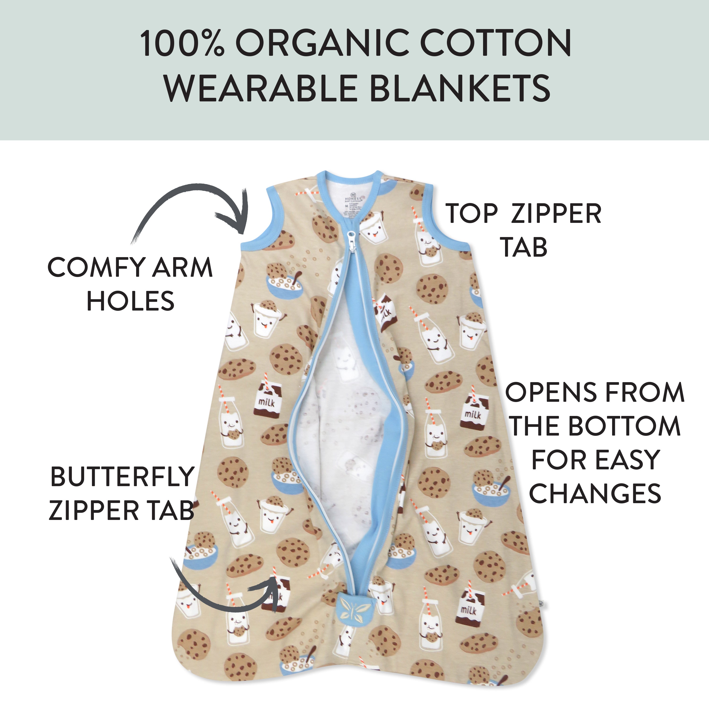 Organic Cotton Classic Wearable Blanket