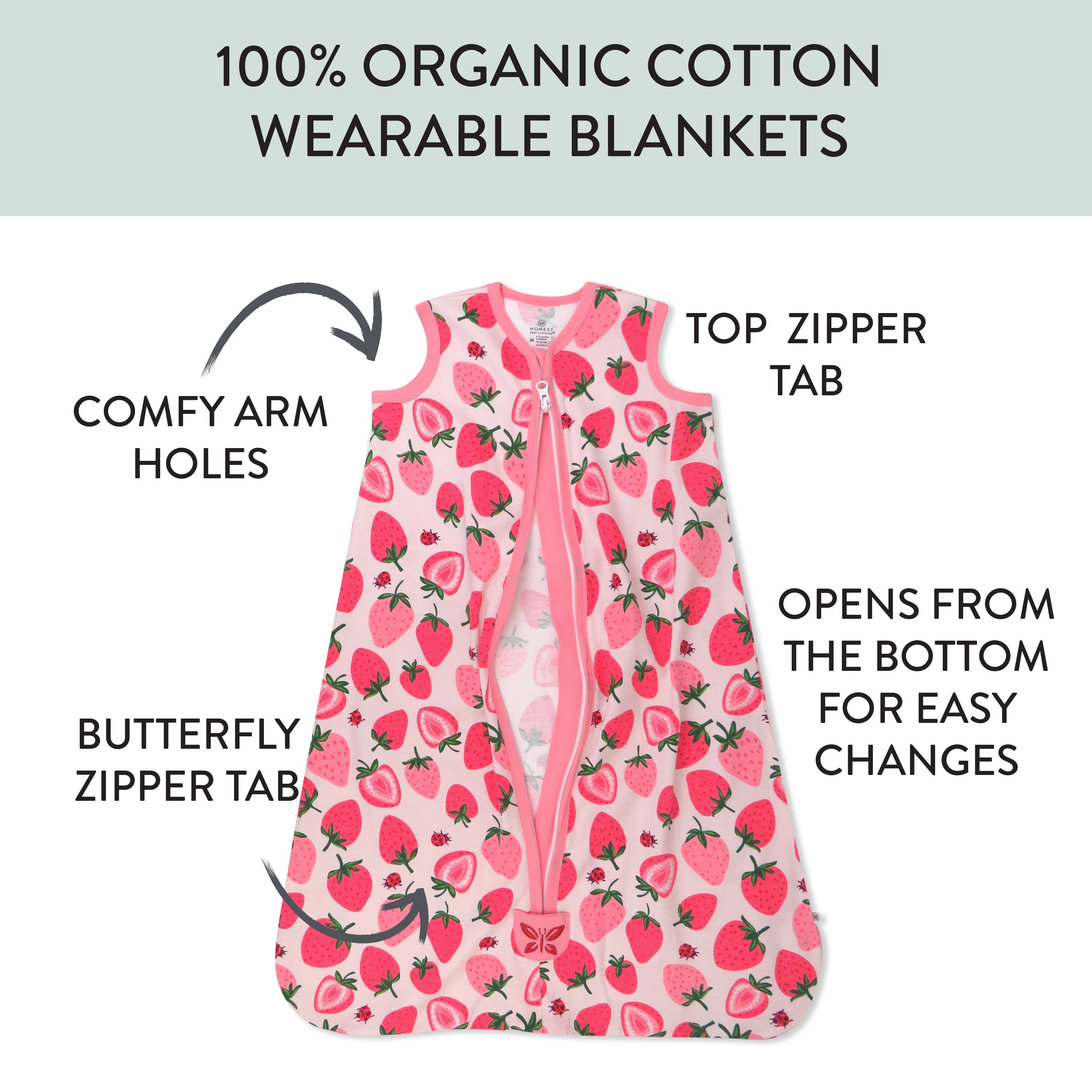 Organic Cotton Classic Wearable Blanket