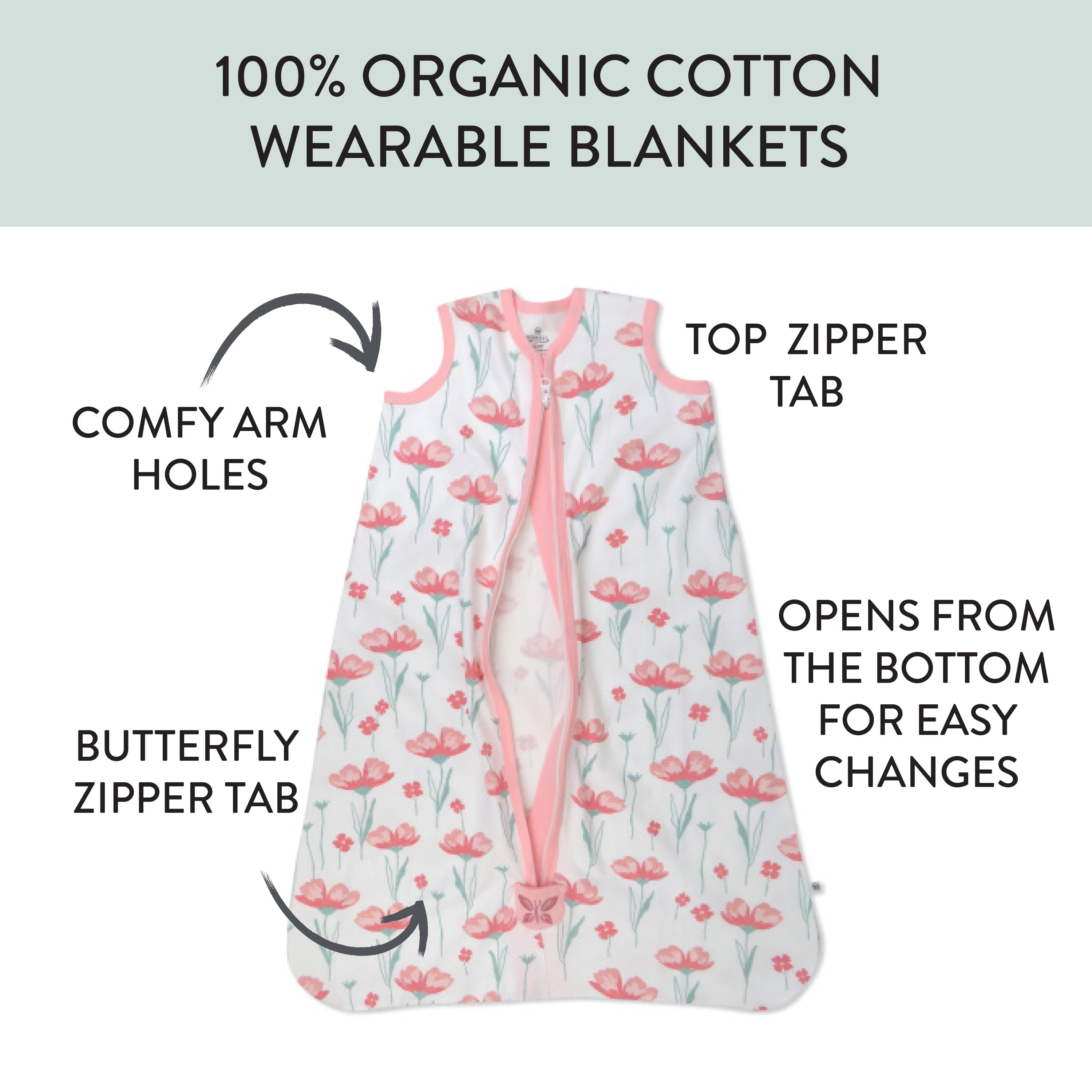 Organic Cotton Classic Wearable Blanket
