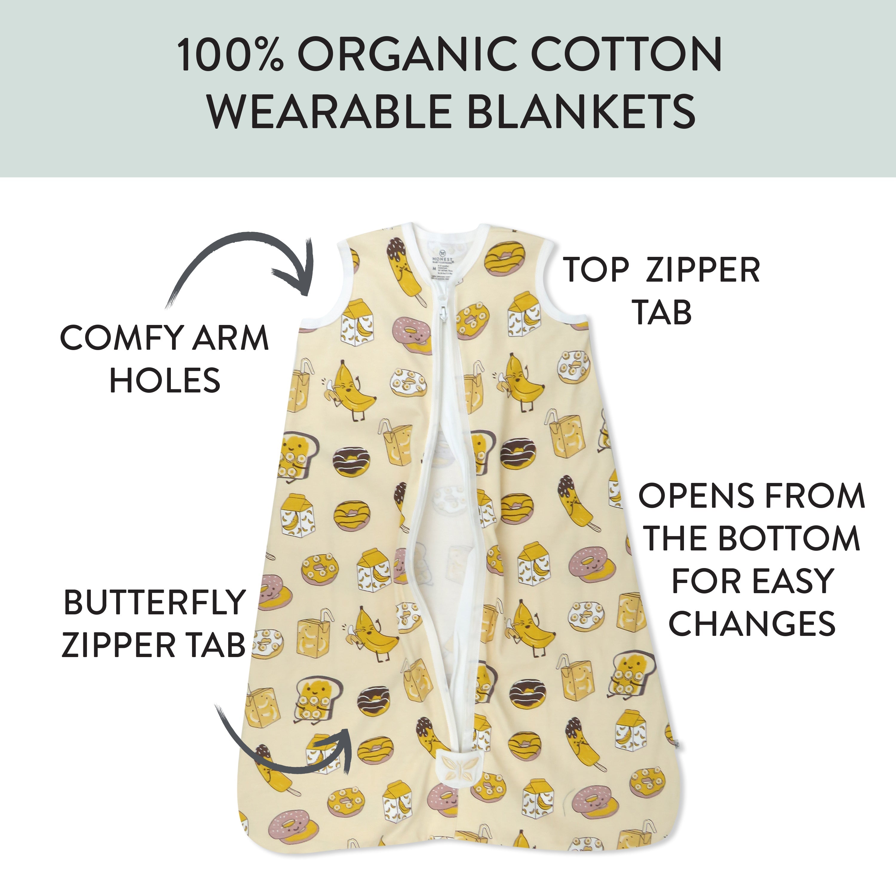 Organic Cotton Classic Wearable Blanket