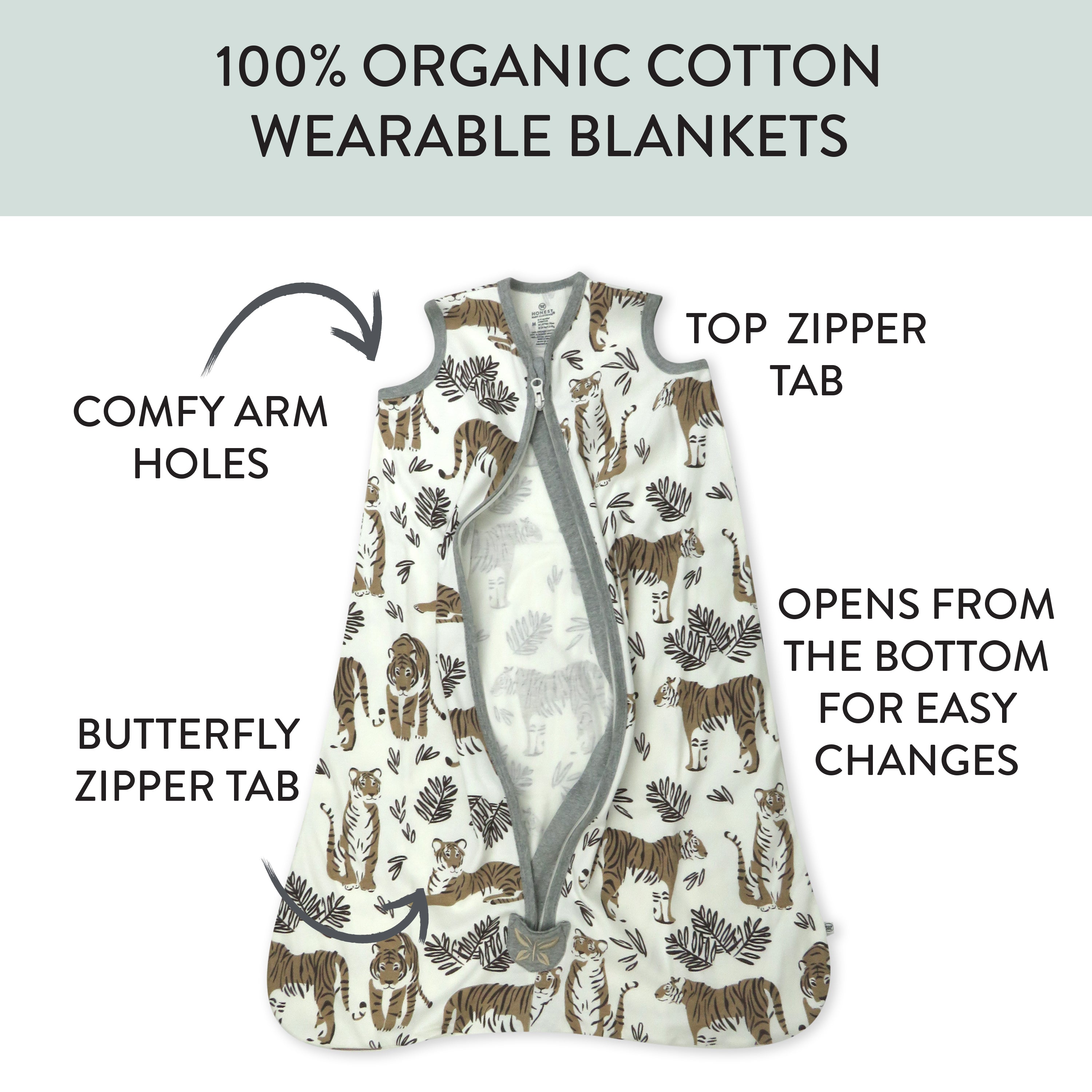 Organic Cotton Classic Wearable Blanket