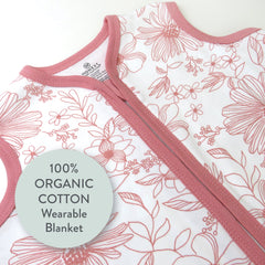 Organic Cotton Zip Front Wearable Blanket