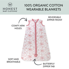 Organic Cotton Zip Front Wearable Blanket