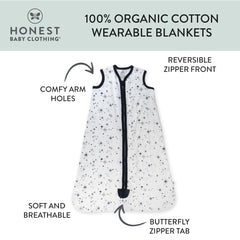 Organic Cotton Zip Front Wearable Blanket