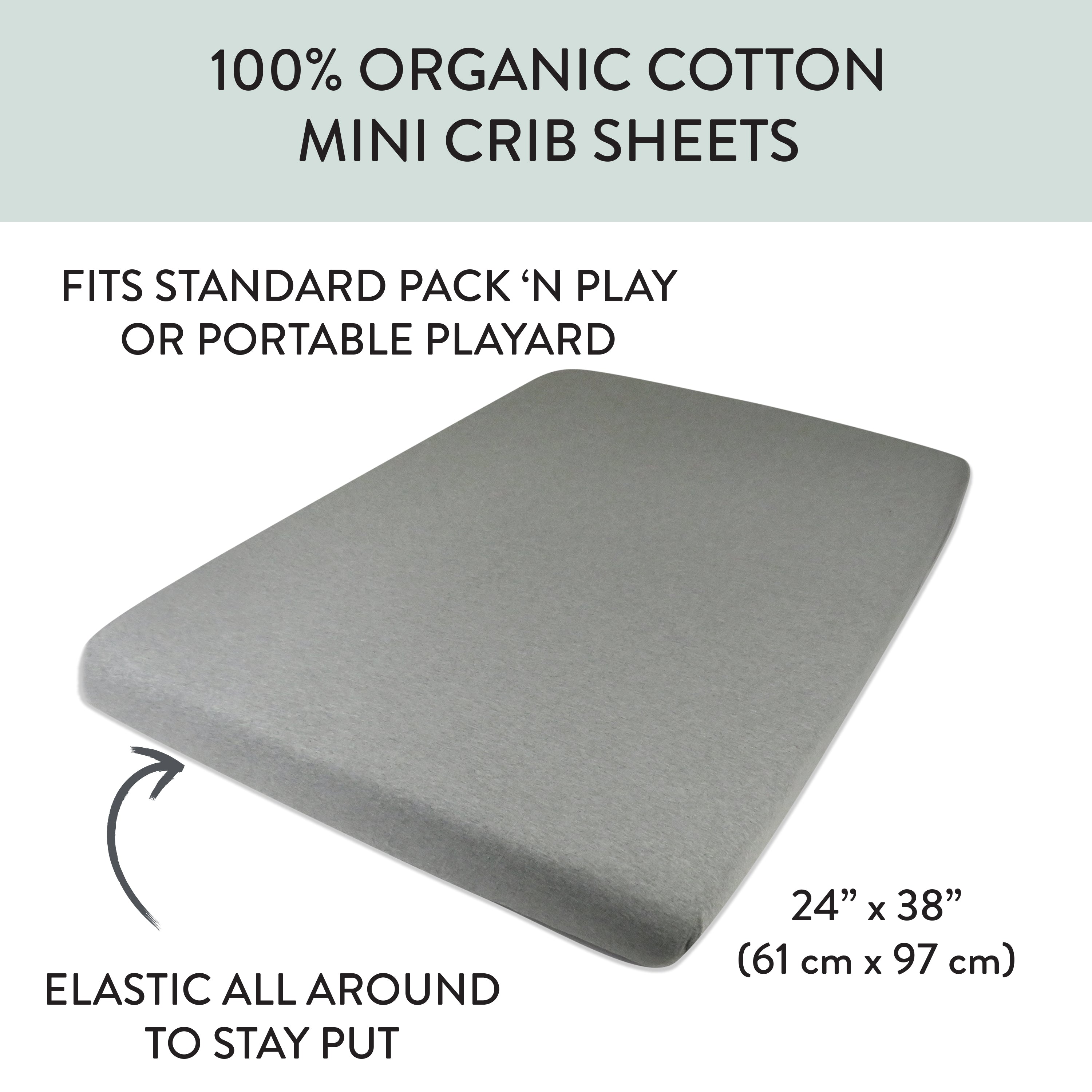 Organic Cotton Mini Crib Sheet