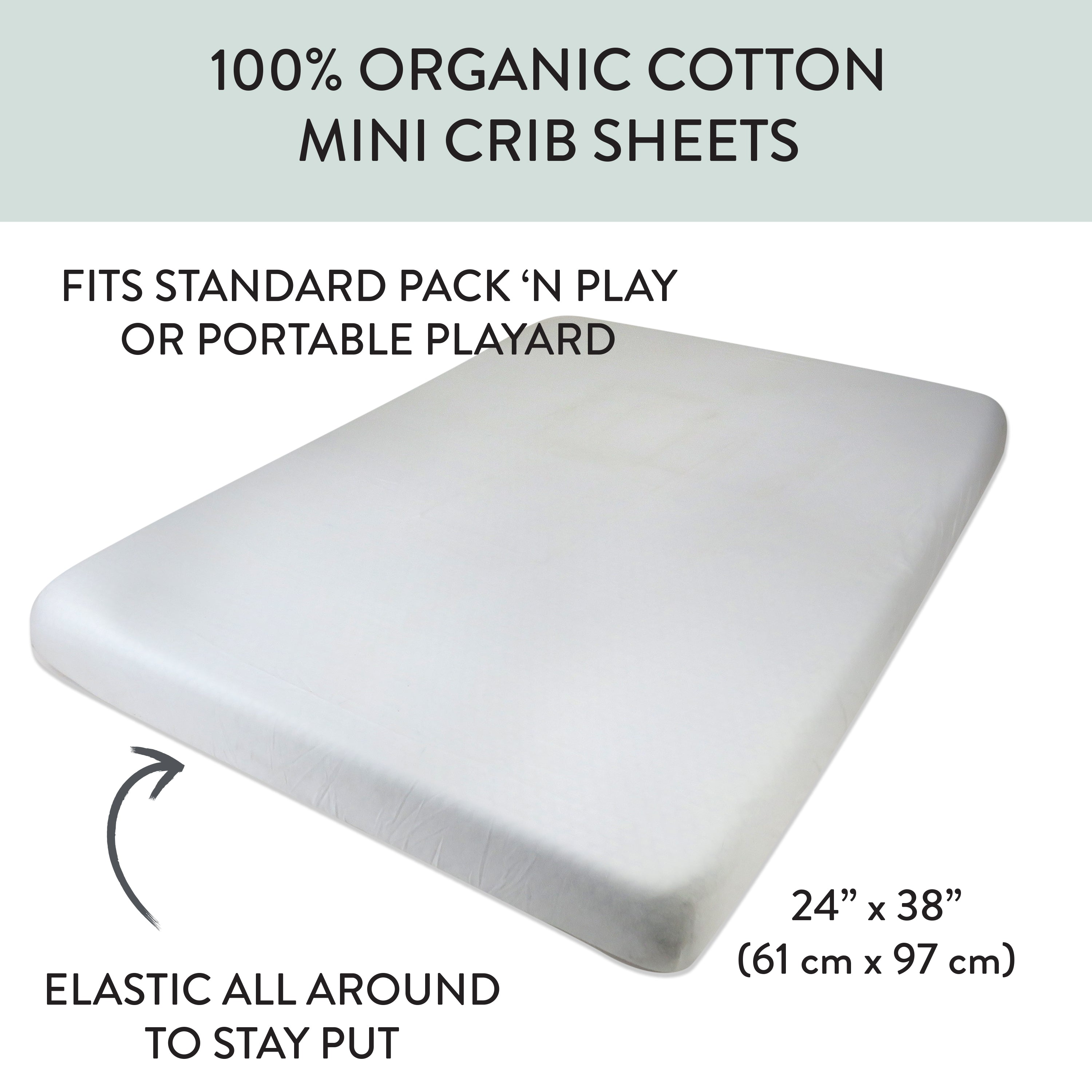 Organic Cotton Mini Crib Sheet