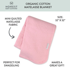 Organic Cotton Matelassé Receiving Blanket