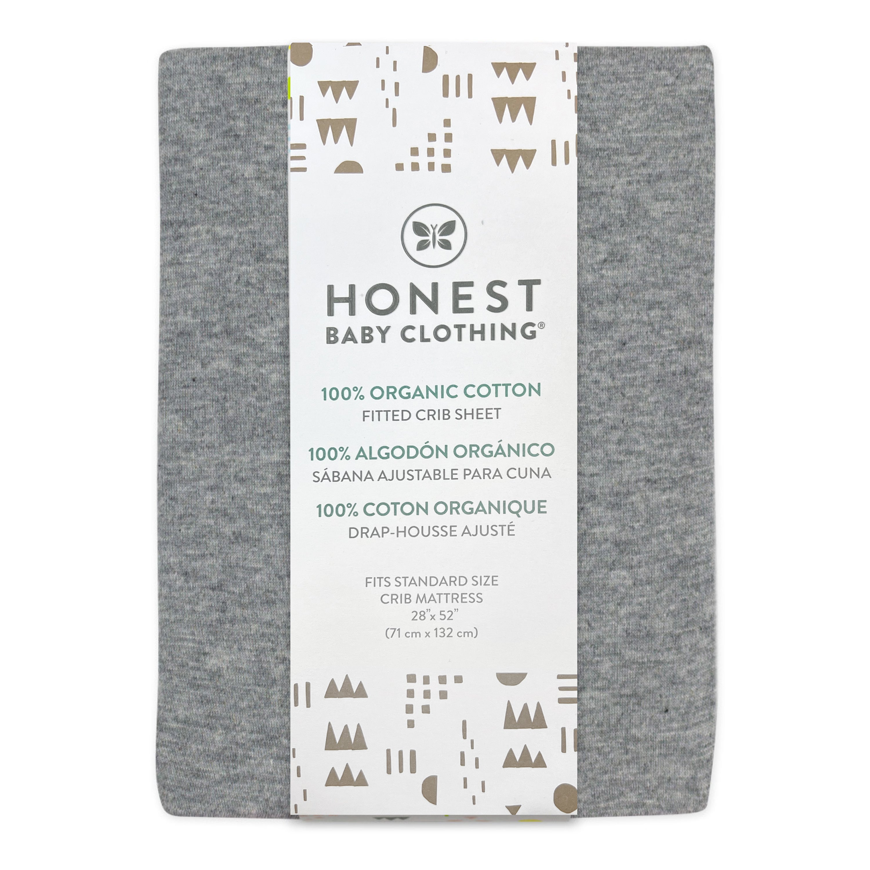 2-Pack Organic Cotton Fitted Crib Sheets