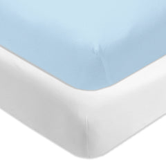 2-Pack Organic Cotton Fitted Crib Sheets