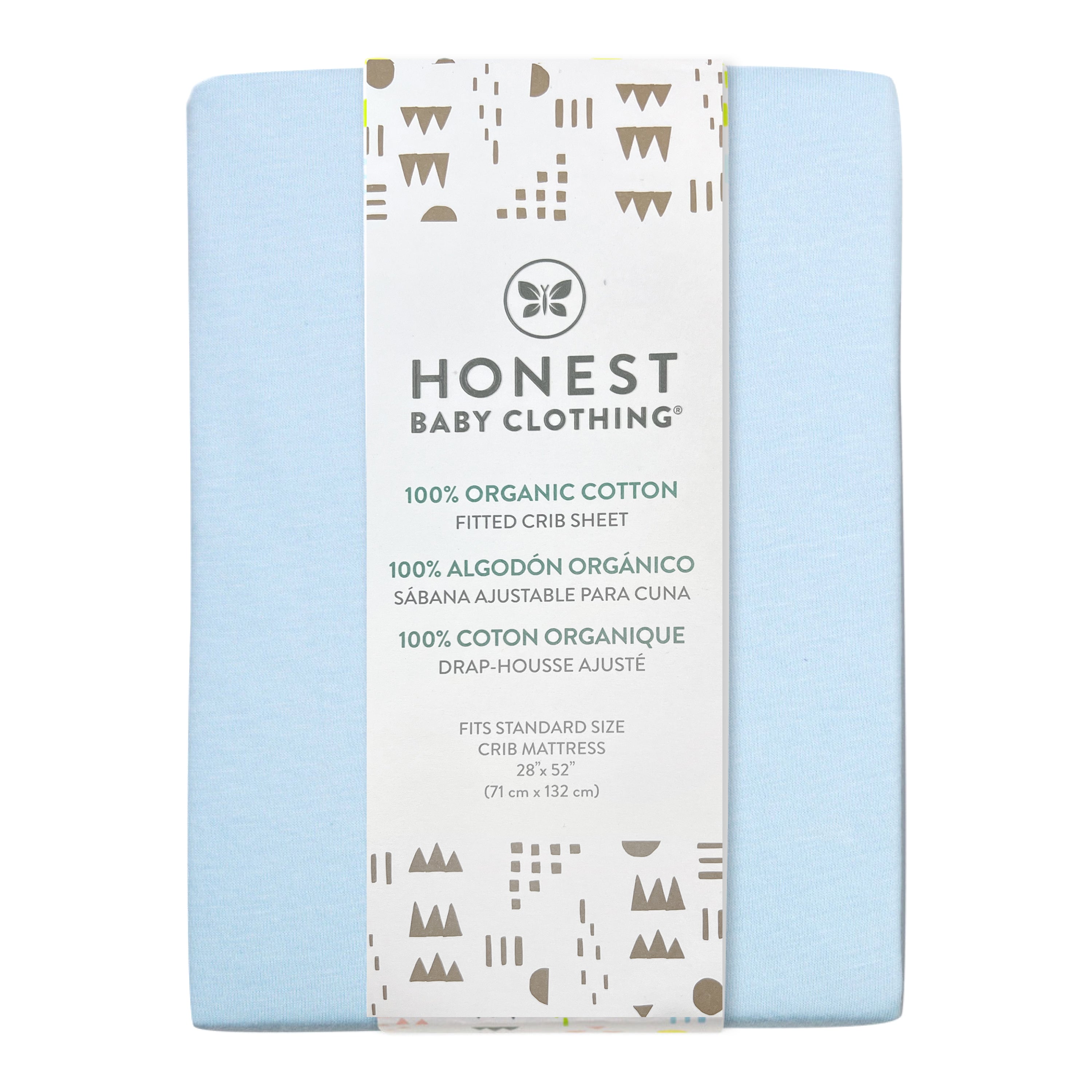 2-Pack Organic Cotton Fitted Crib Sheets