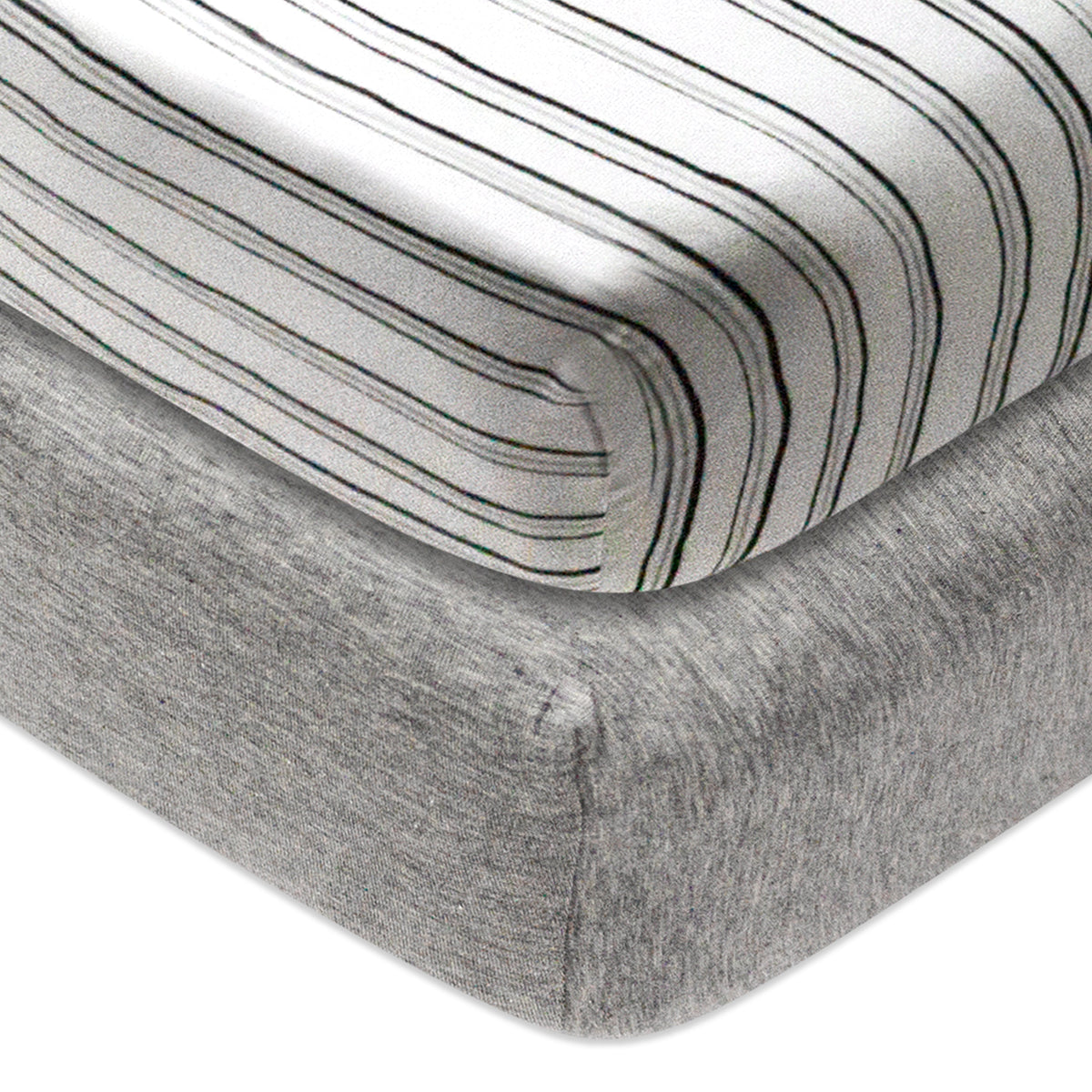 2-Pack Organic Cotton Fitted Crib Sheets