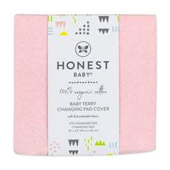 2-Piece Organic Cotton Printed & Terry Changing Pad Cover Set