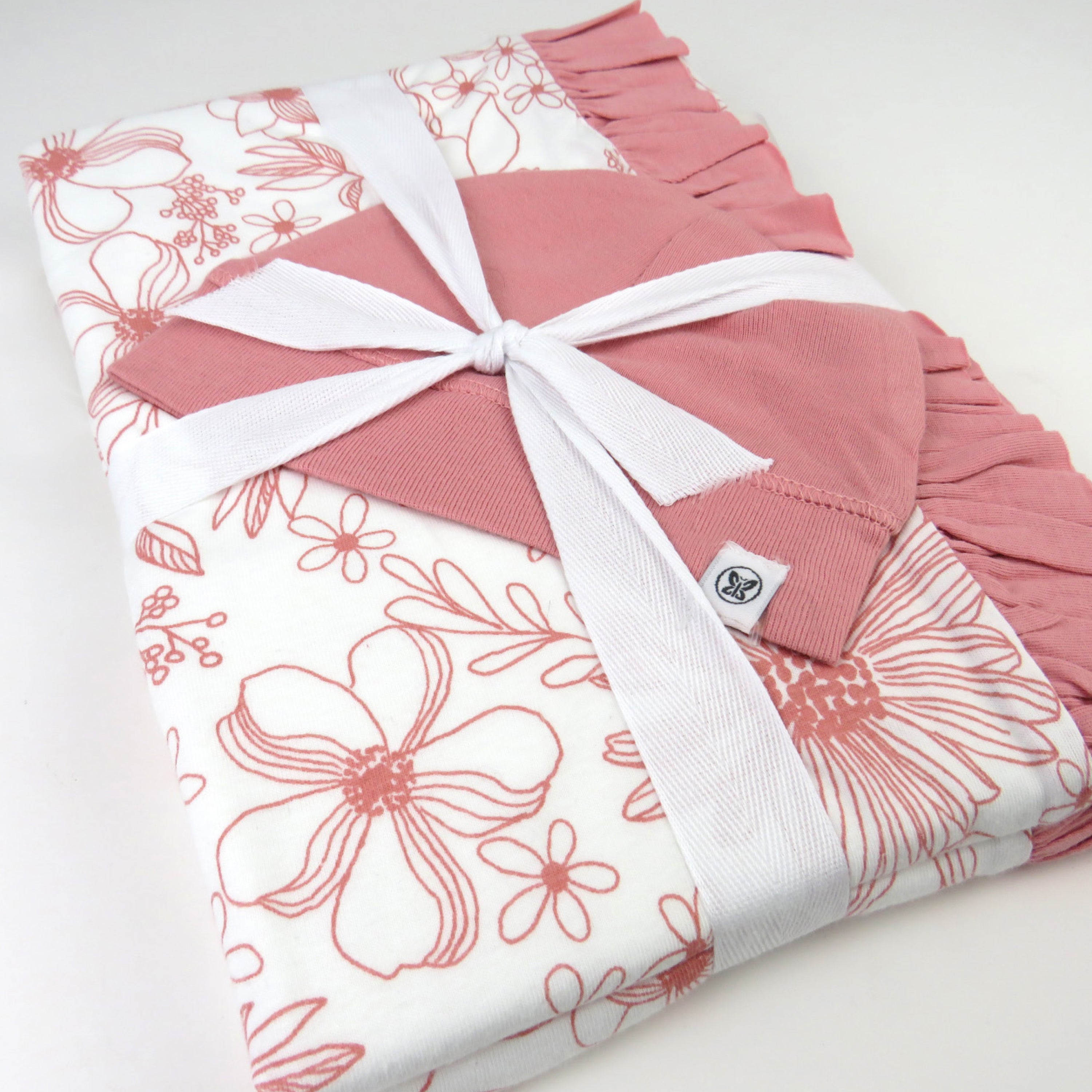 2-Piece Knit Stroller Blanket and Baby Hat