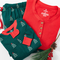 Organic Cotton Holiday Matching Family Pajamas