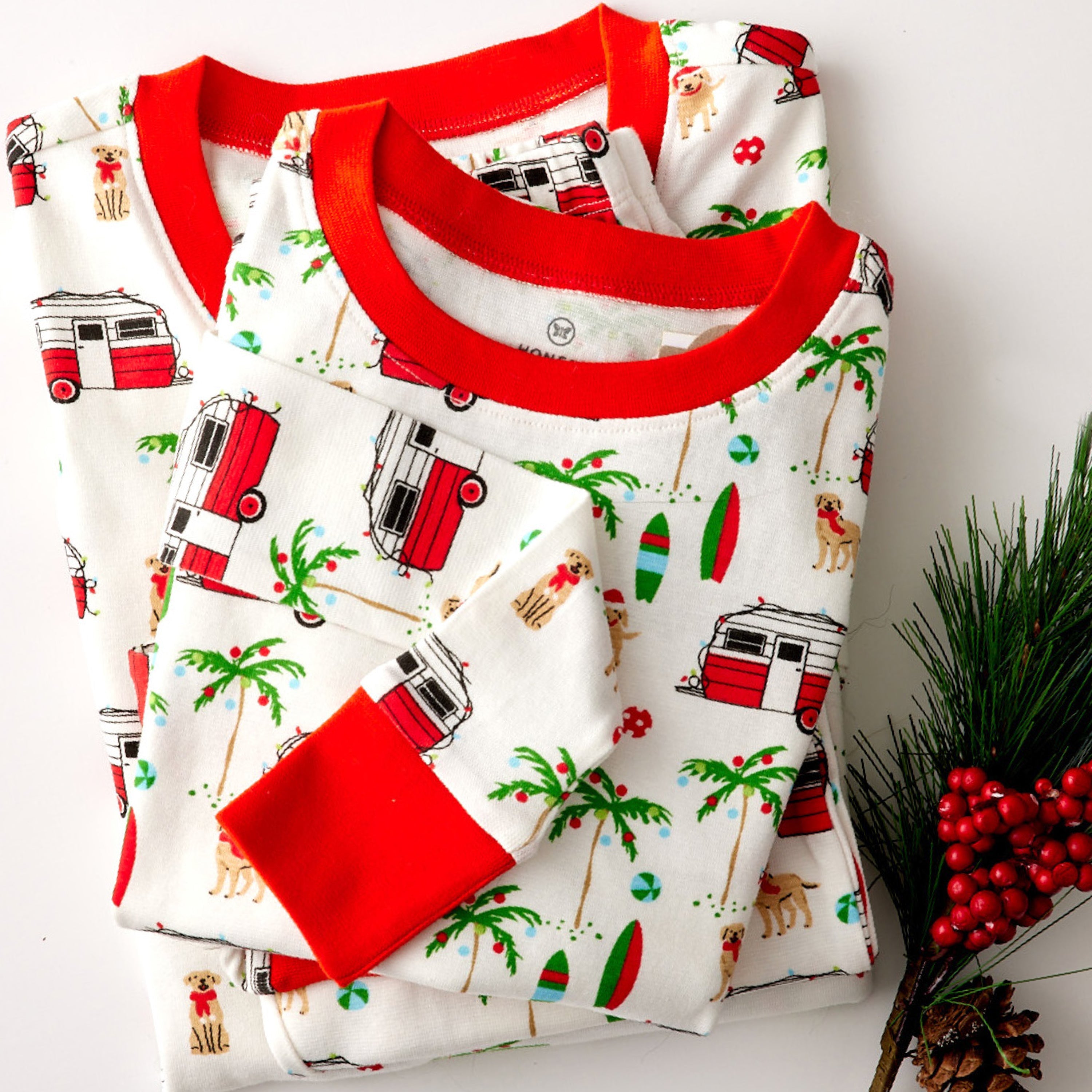 Organic Cotton Holiday Matching Family Pajamas