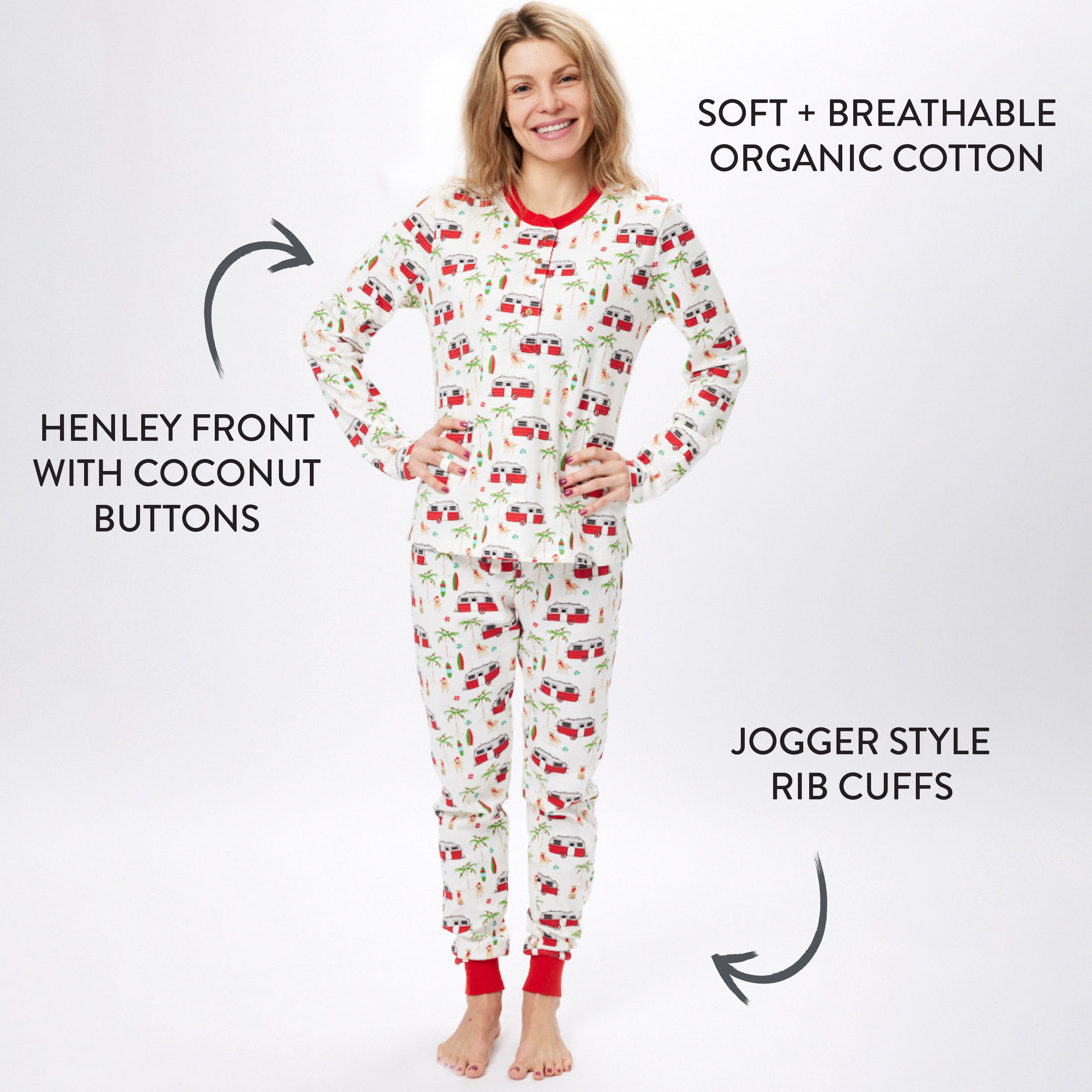 Organic Cotton Holiday Matching Family Pajamas