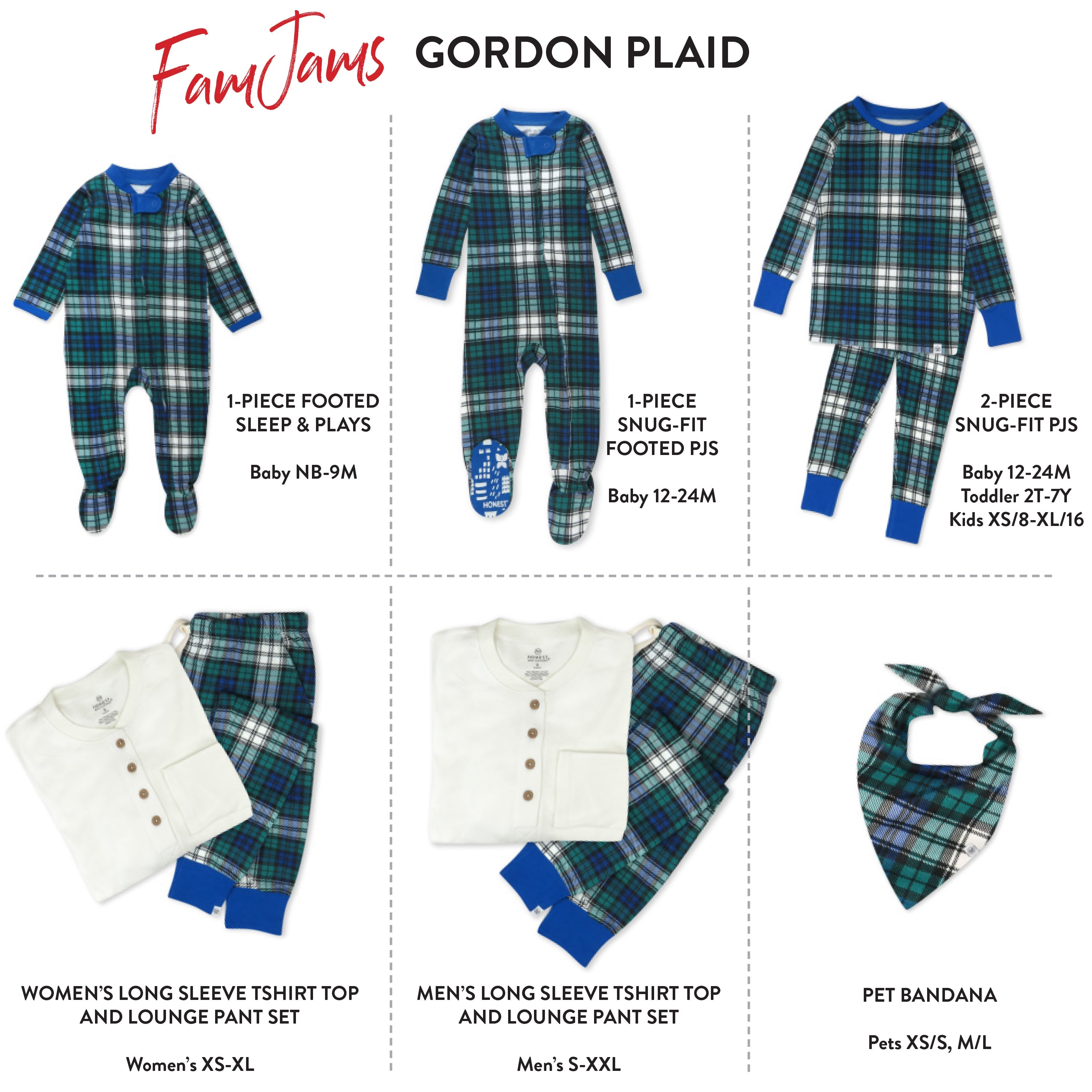 Organic Cotton Holiday Matching Family Pajamas