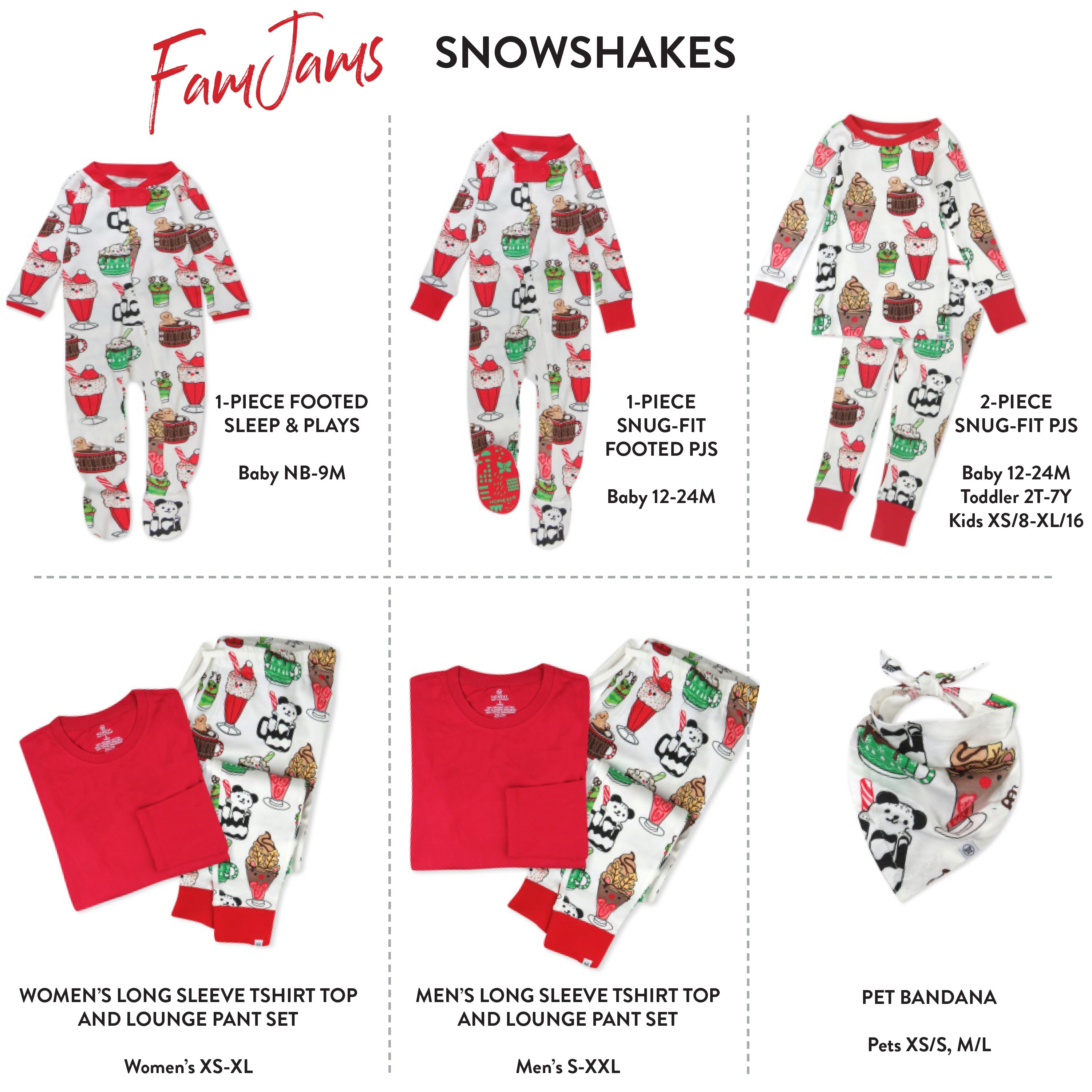 Organic Cotton Holiday Matching Family Pajamas