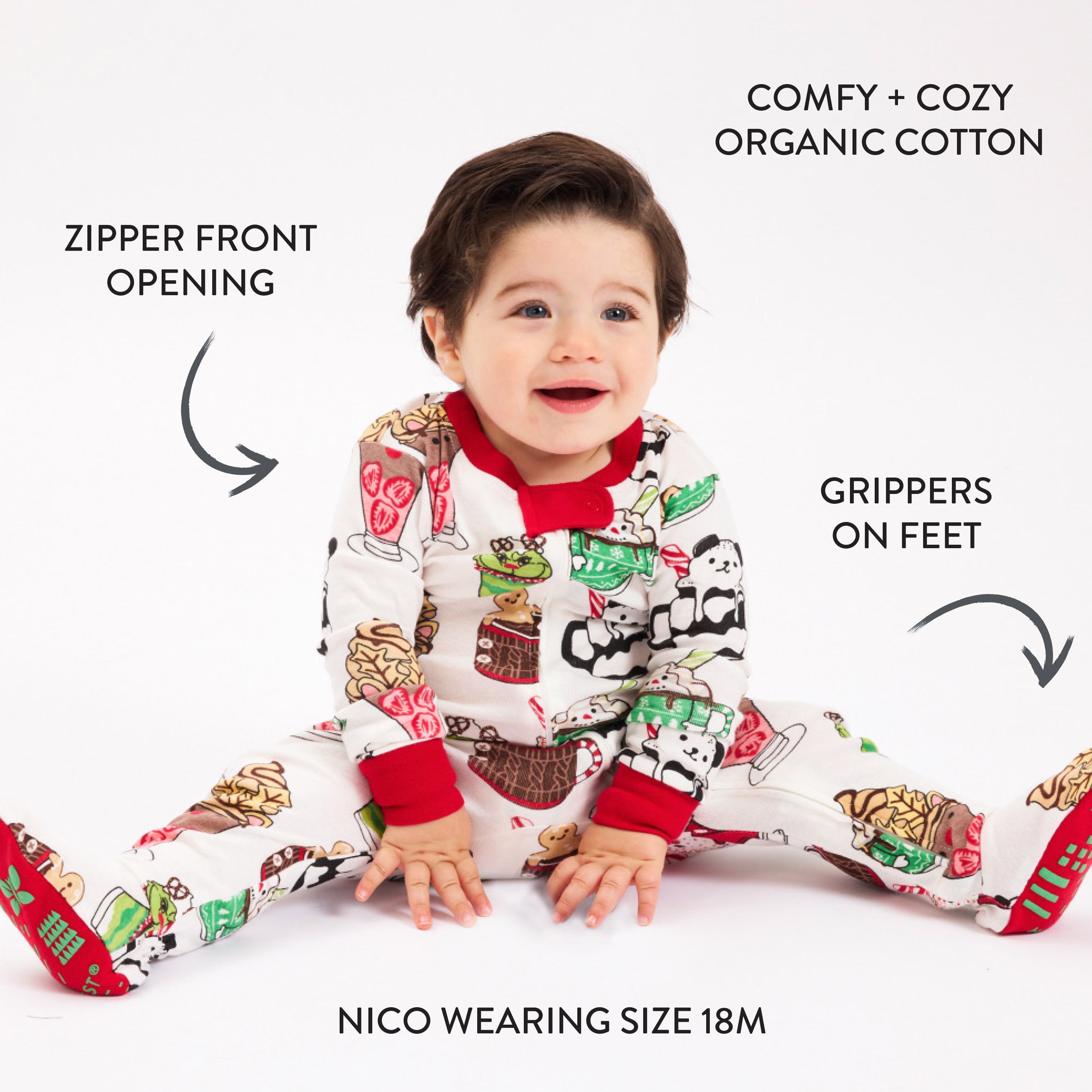 Organic Cotton Holiday Matching Family Pajamas
