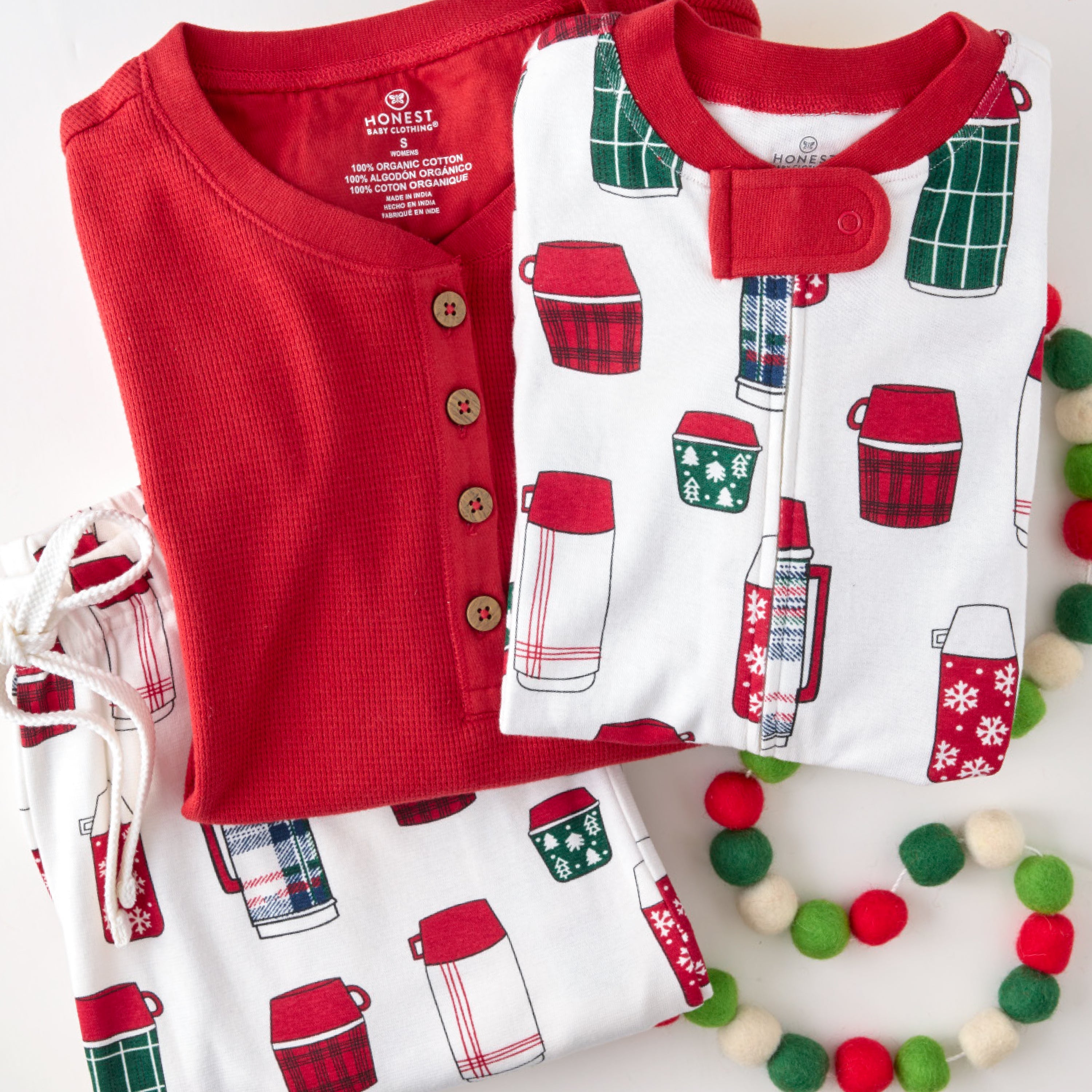 Organic Cotton Holiday Matching Family Pajamas