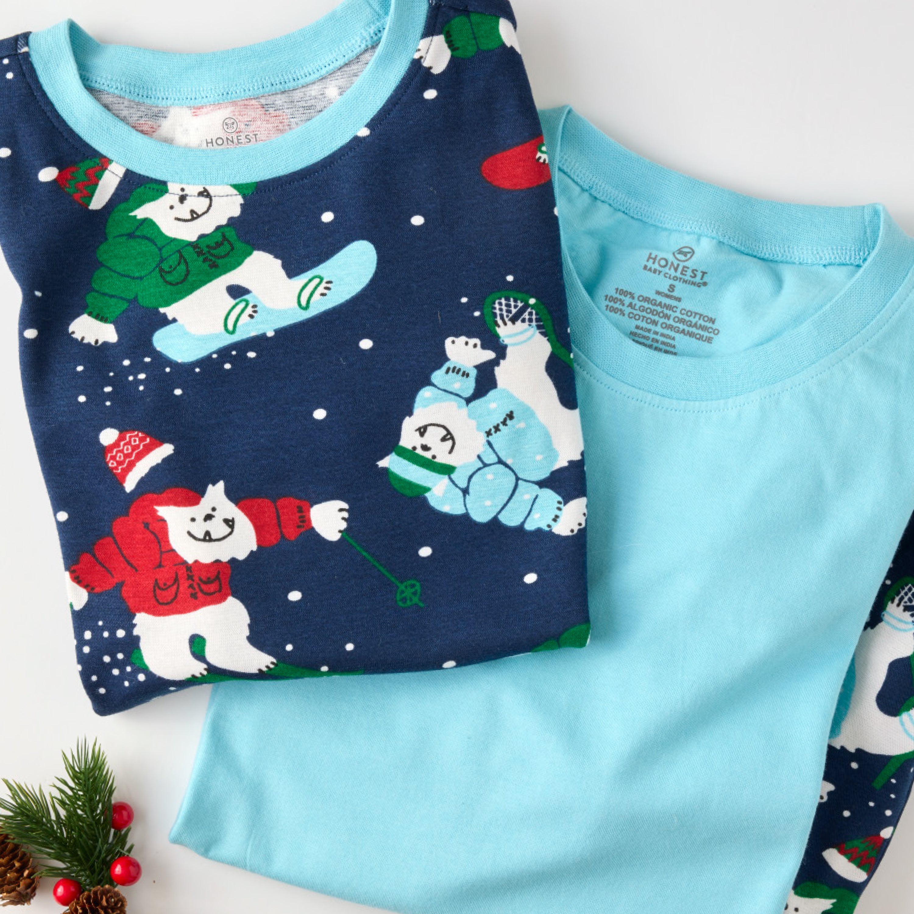 Organic Cotton Holiday Matching Family Pajamas