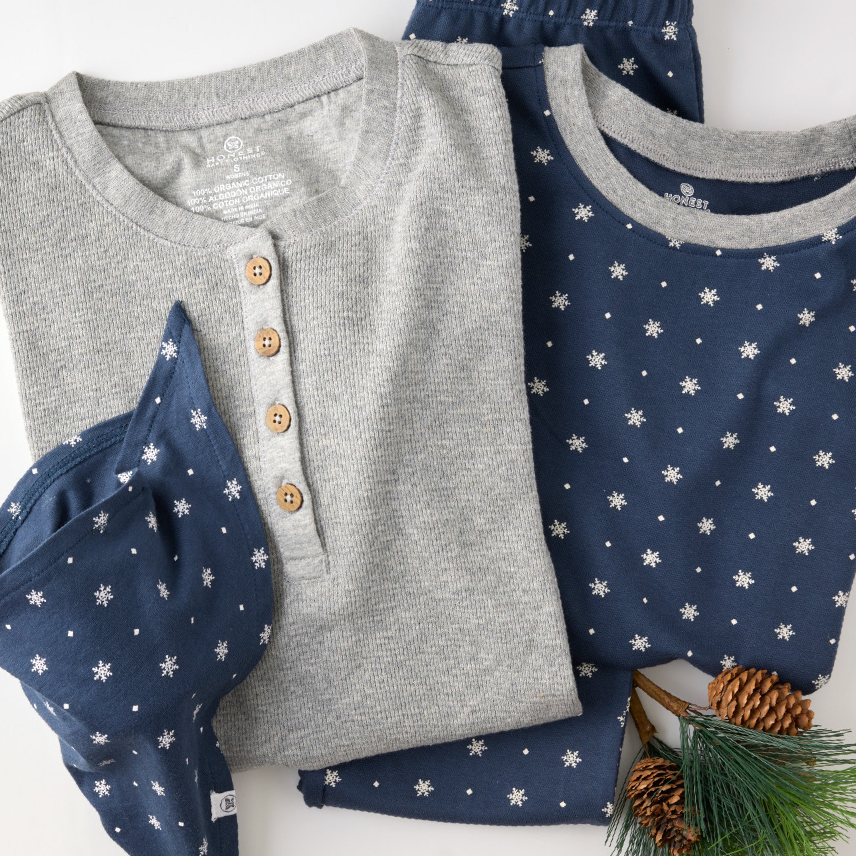 Organic Cotton Holiday Matching Family Pajamas