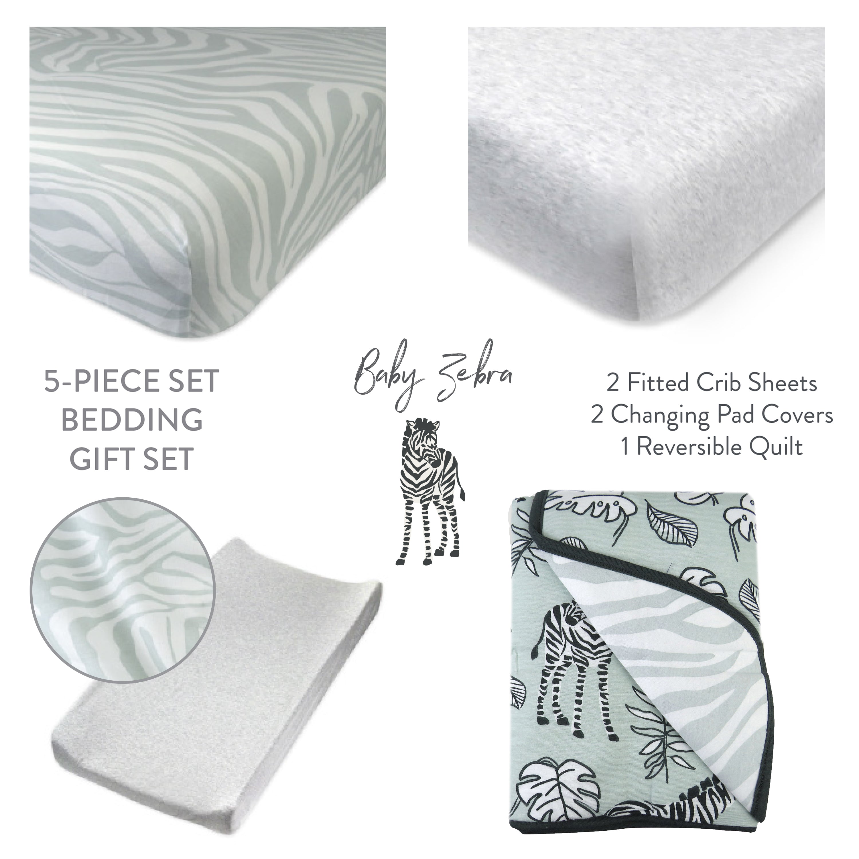 5-Piece NAP-TIME Organic Cotton Nursery Gift Set