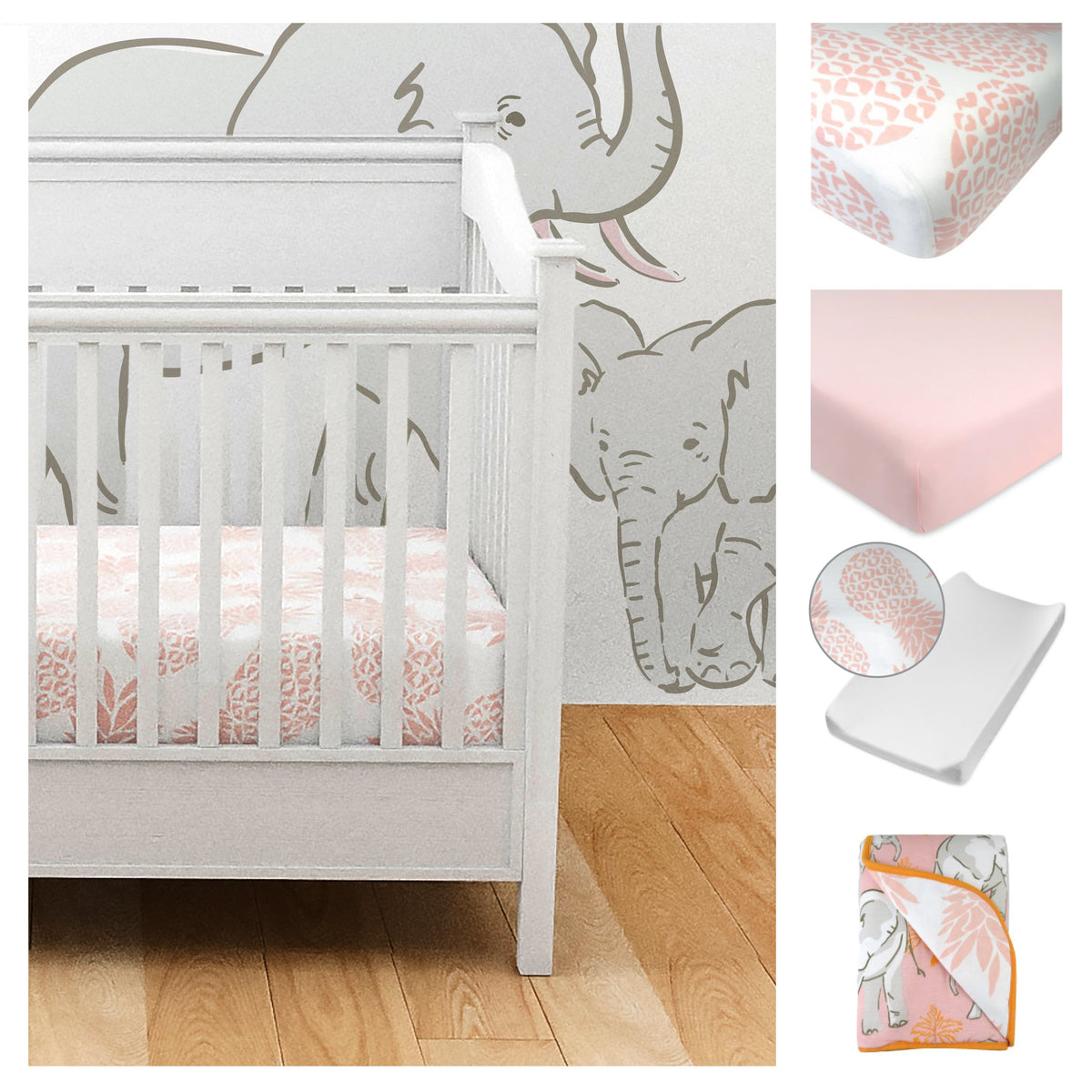 5-Piece NAP-TIME Organic Cotton Nursery Gift Set