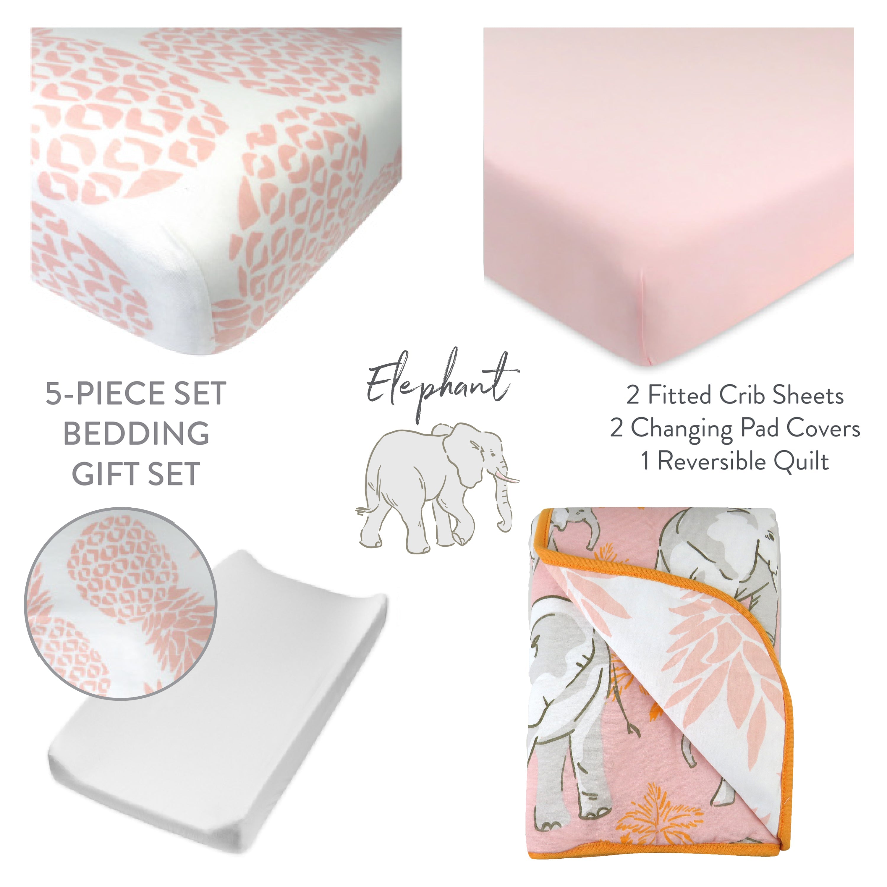 5-Piece NAP-TIME Organic Cotton Nursery Gift Set