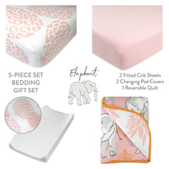 5-Piece NAP-TIME Organic Cotton Nursery Gift Set