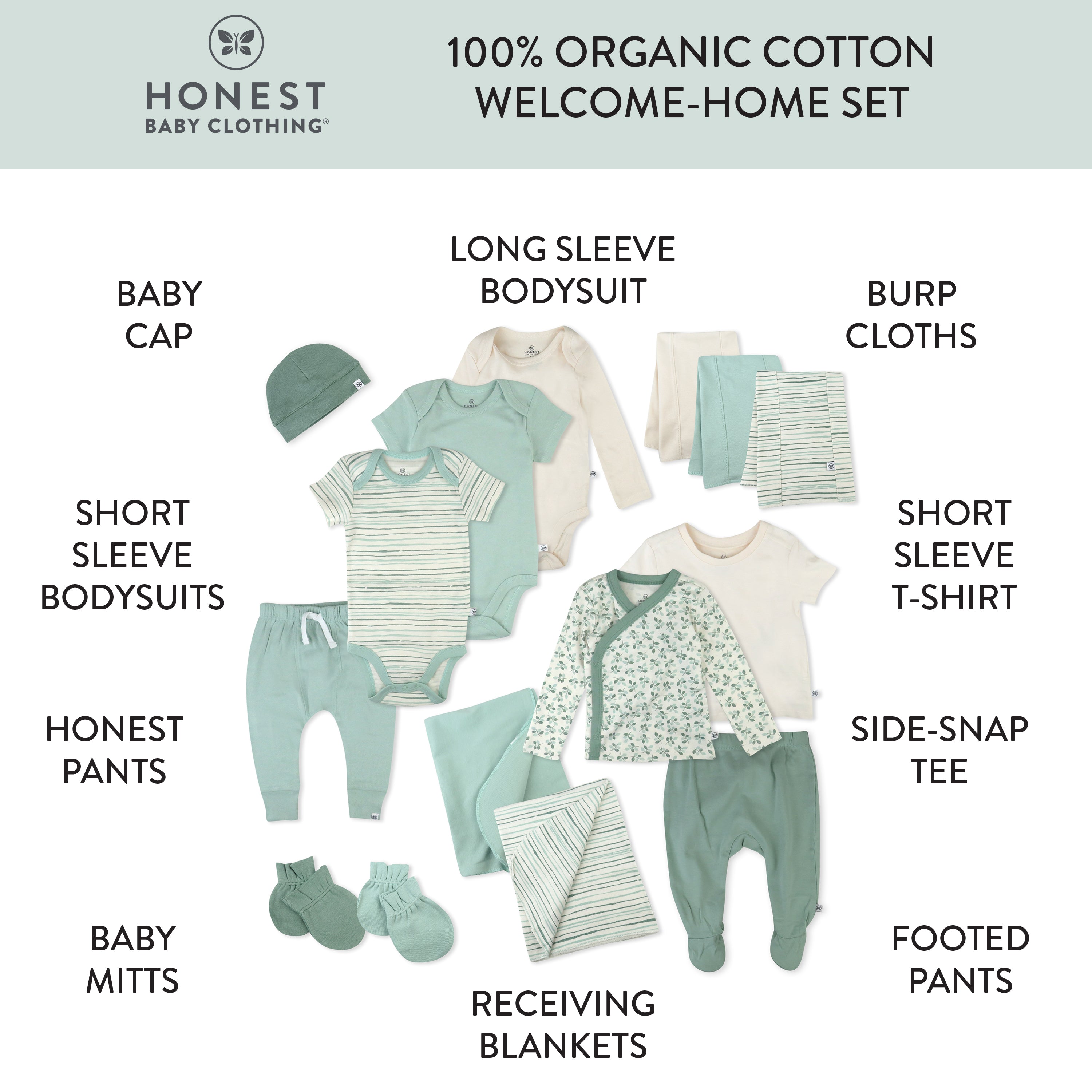 15-Piece WELCOME HOME Organic Cotton Gift Set