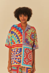 Adidas Farm Solar Kaleidoscope Blue Top