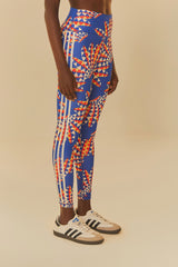 Adidas Farm Psychedelic Wave Blue Leggings