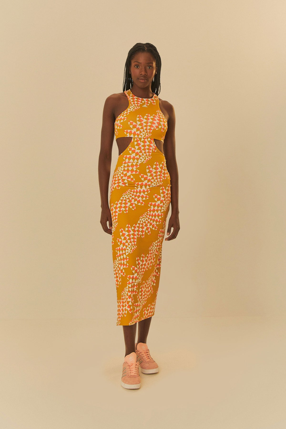 Adidas Farm Psychedelic Wave Green Dress