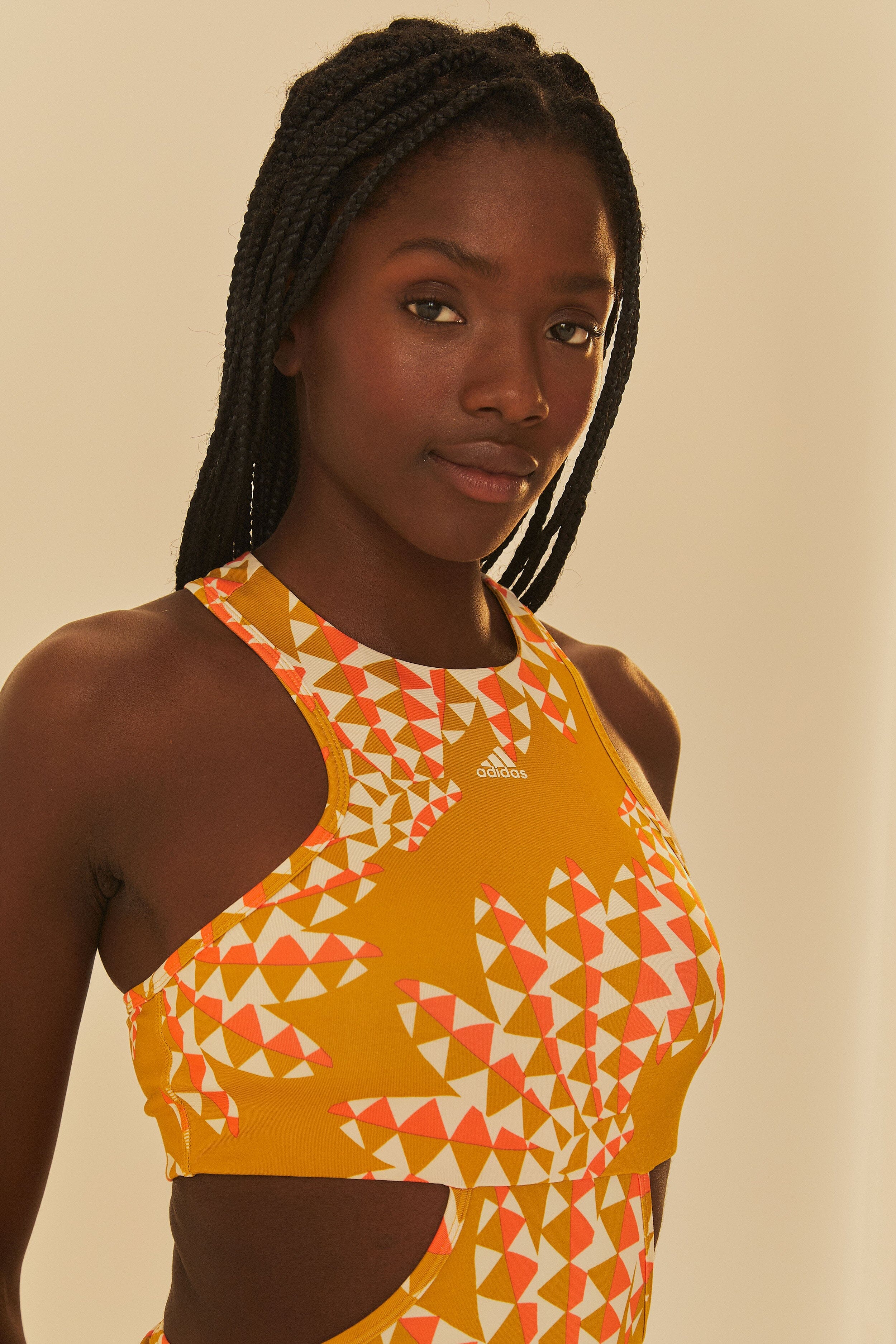 Adidas Farm Psychedelic Wave Green Dress