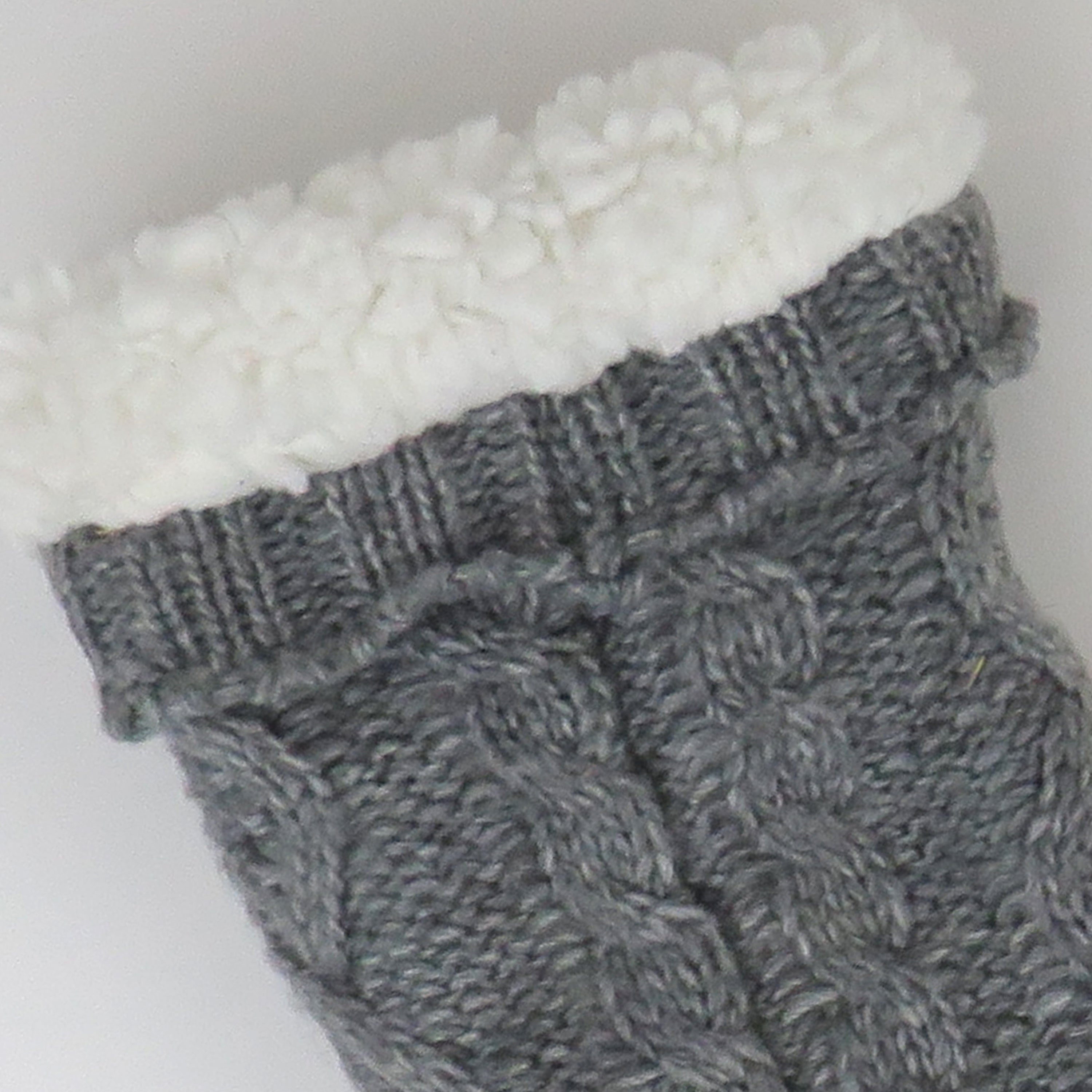 Sherpa Lined Cable Slipper Sock