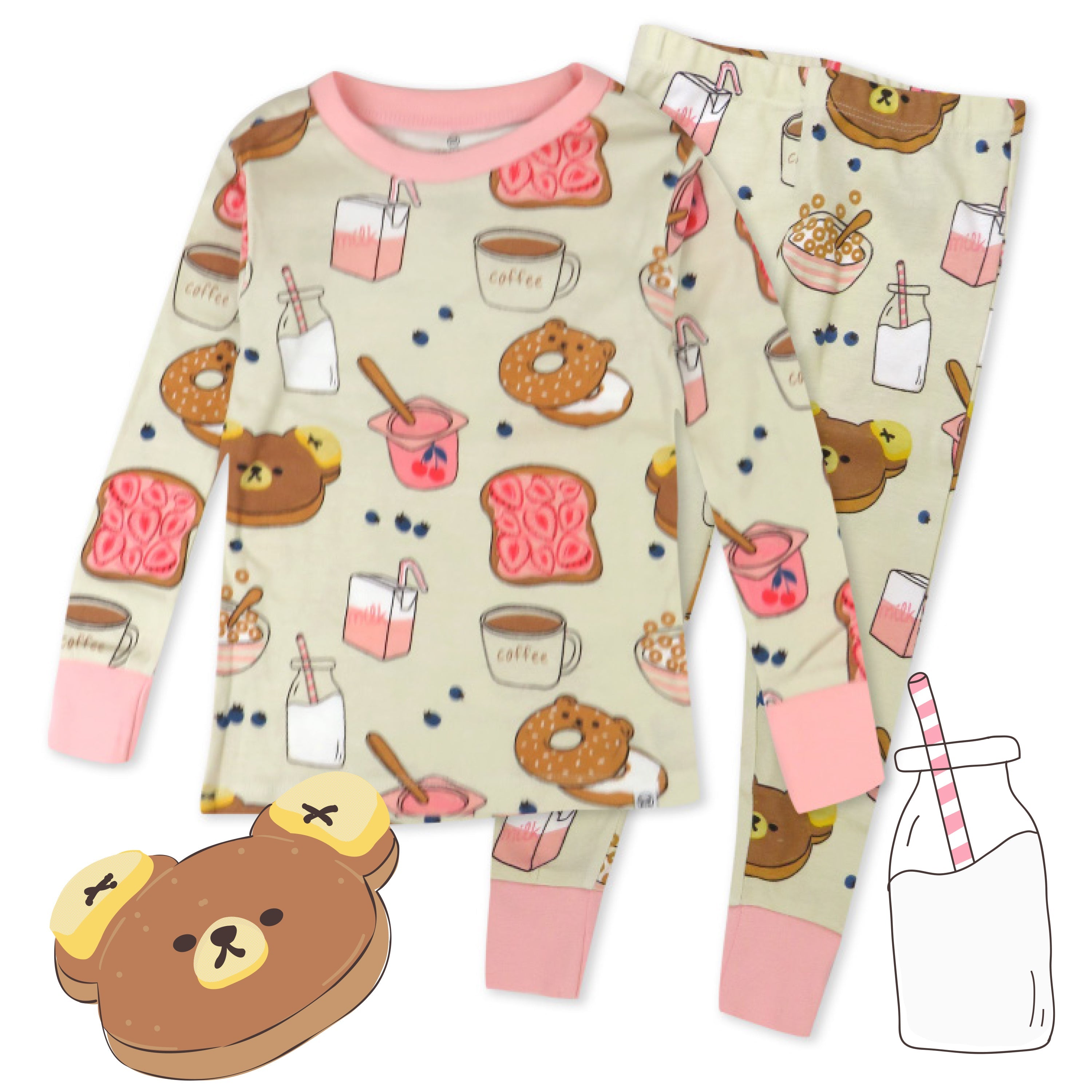 Organic Cotton Fun Foods Pajamas For Babies & Toddlers