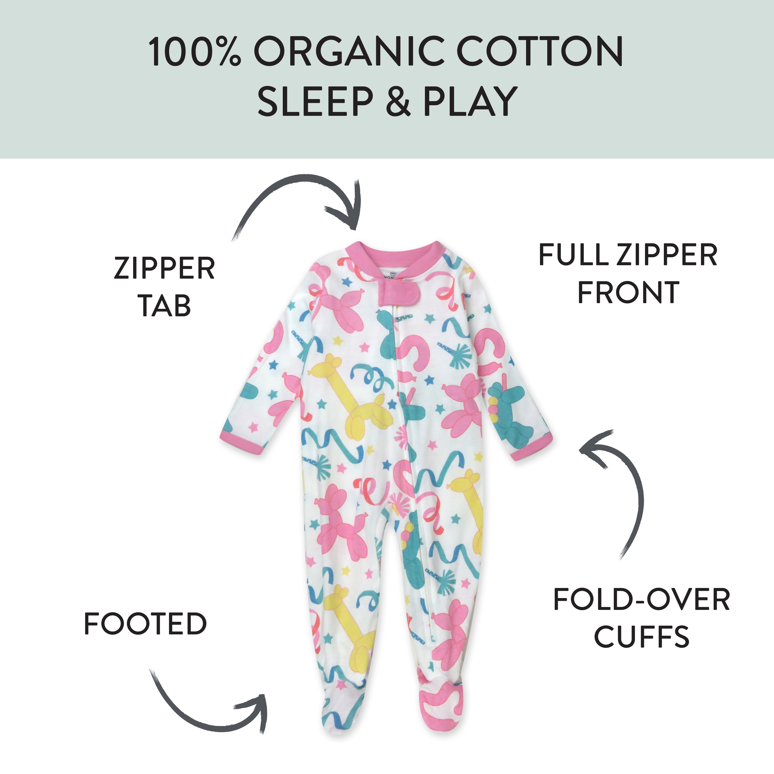 Organic Cotton Sleep & Plays