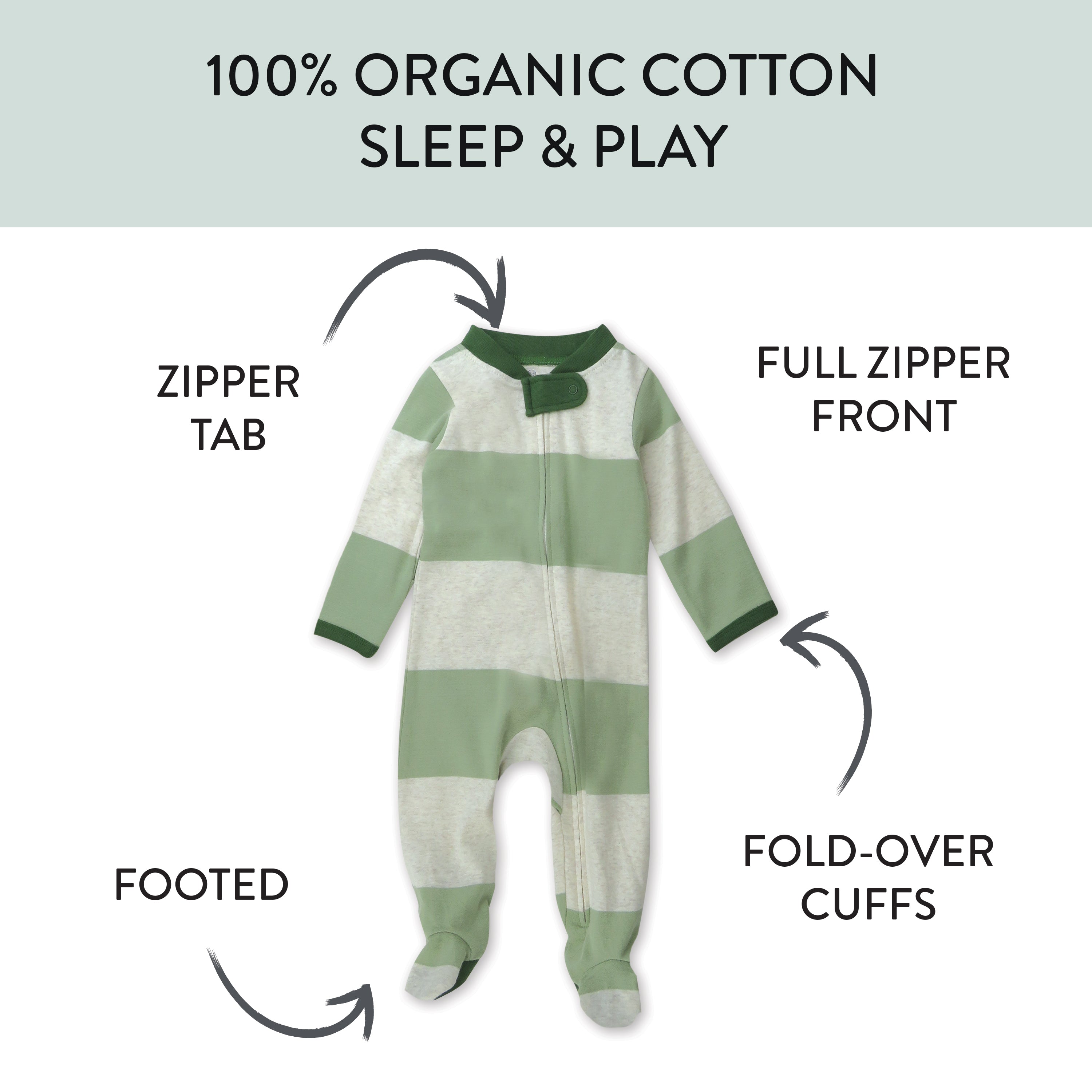Organic Cotton Sleep & Plays