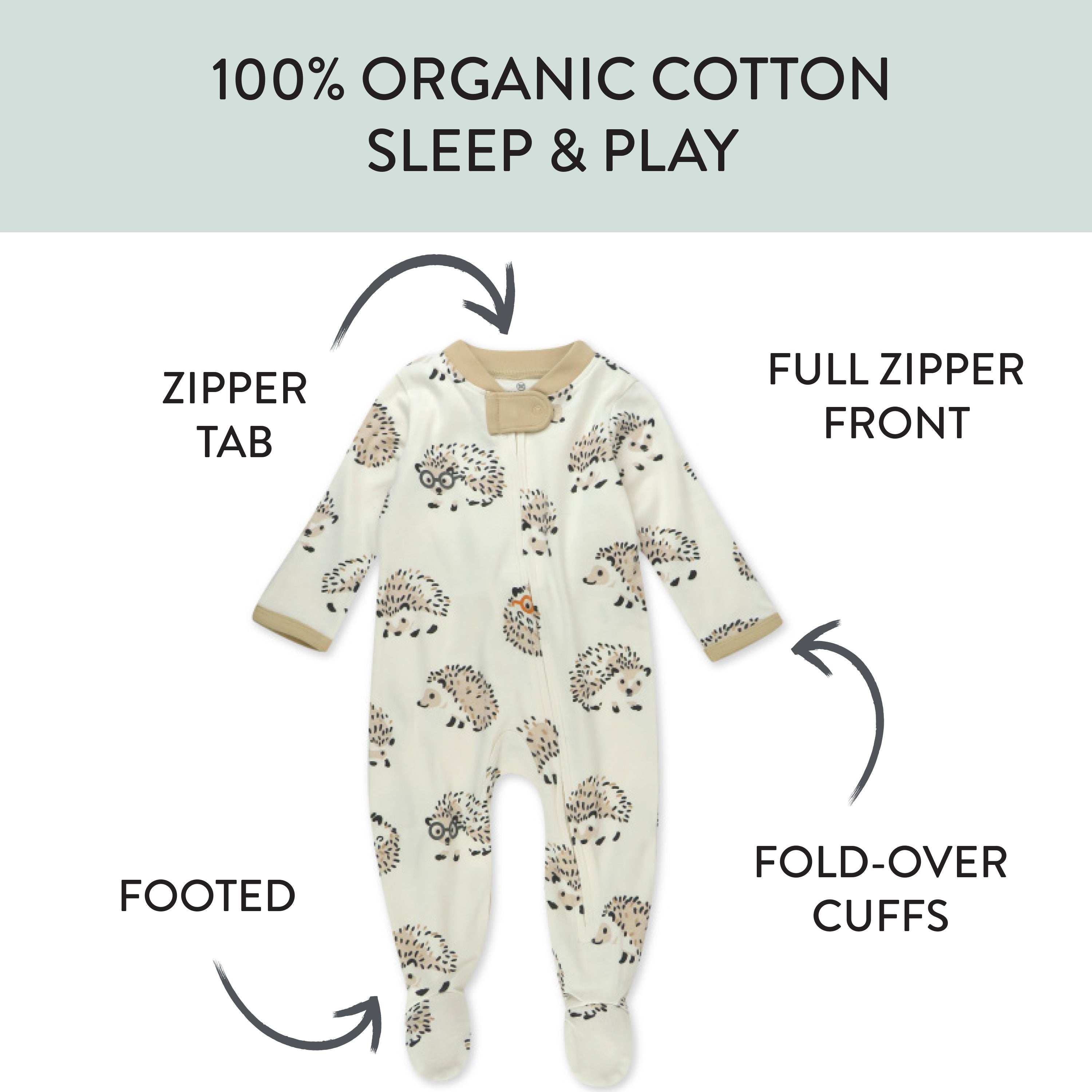 Organic Cotton Sleep & Plays